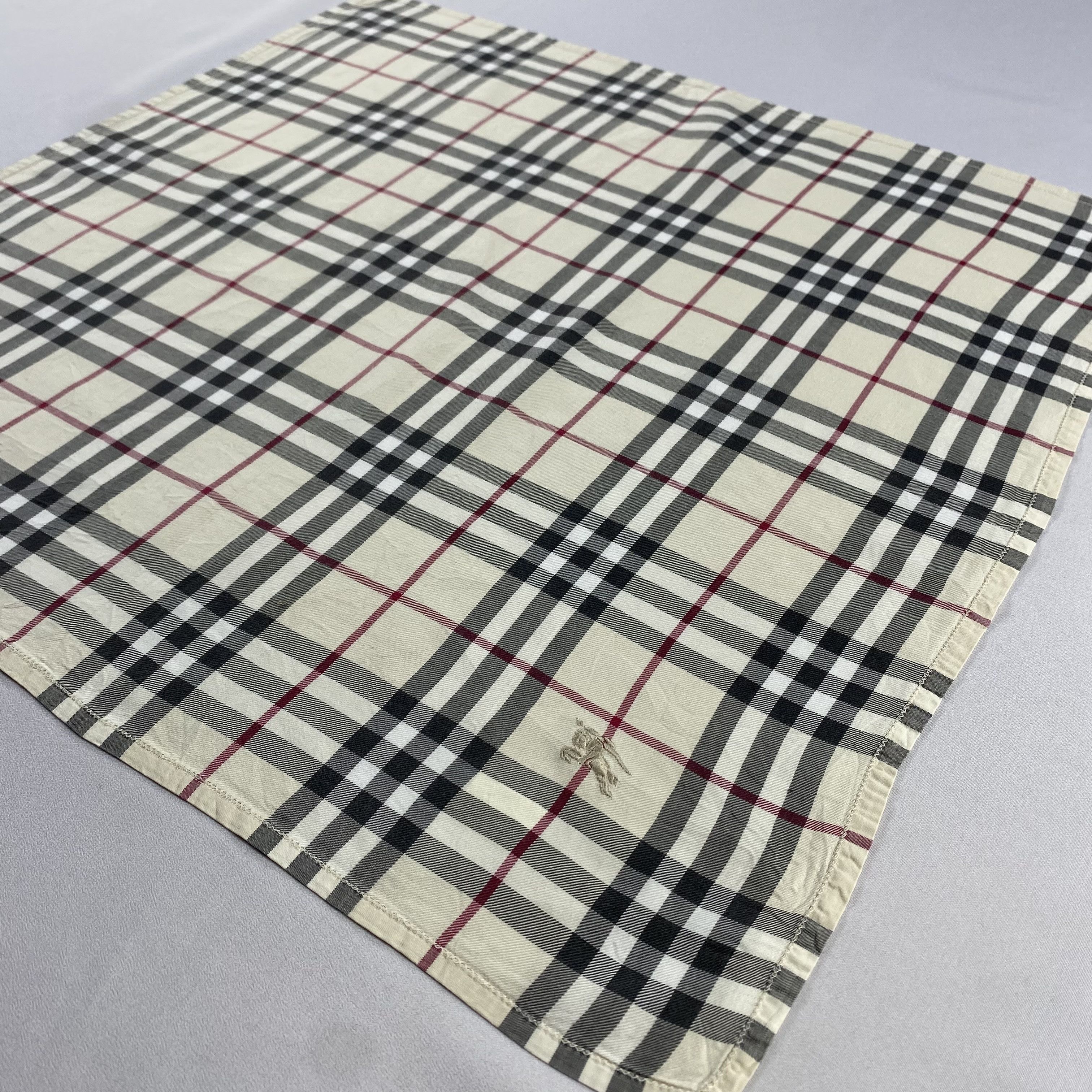 Burberry × Vintage Burberry Handkerchief / Neckerchief / Bandana-P1581 Size ONE SIZE - 2 Thumbnail