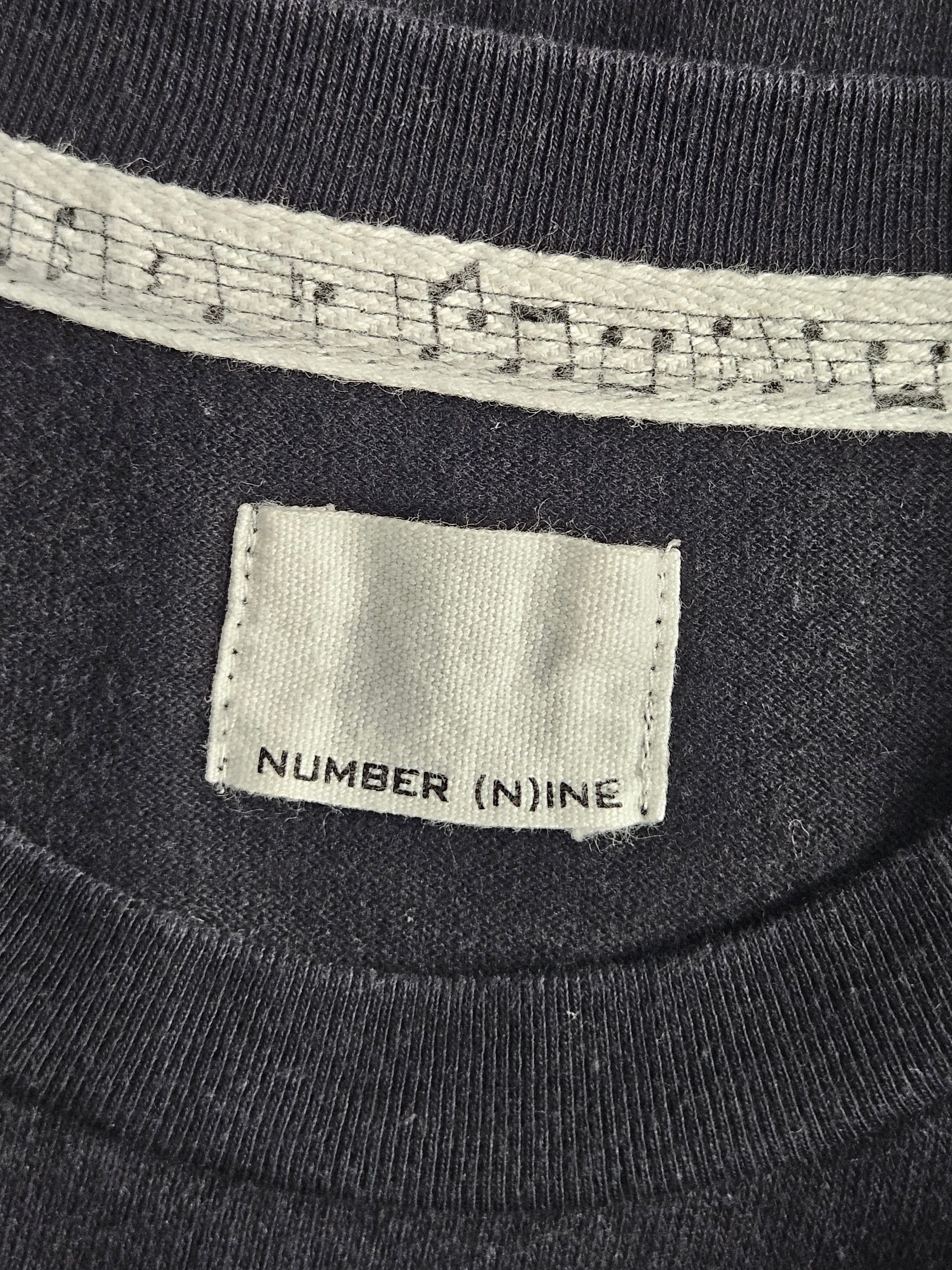 Number (N)ine Number Nine Black Plain T-Shirt Size US L / EU 52-54 / 3 - 4 Thumbnail