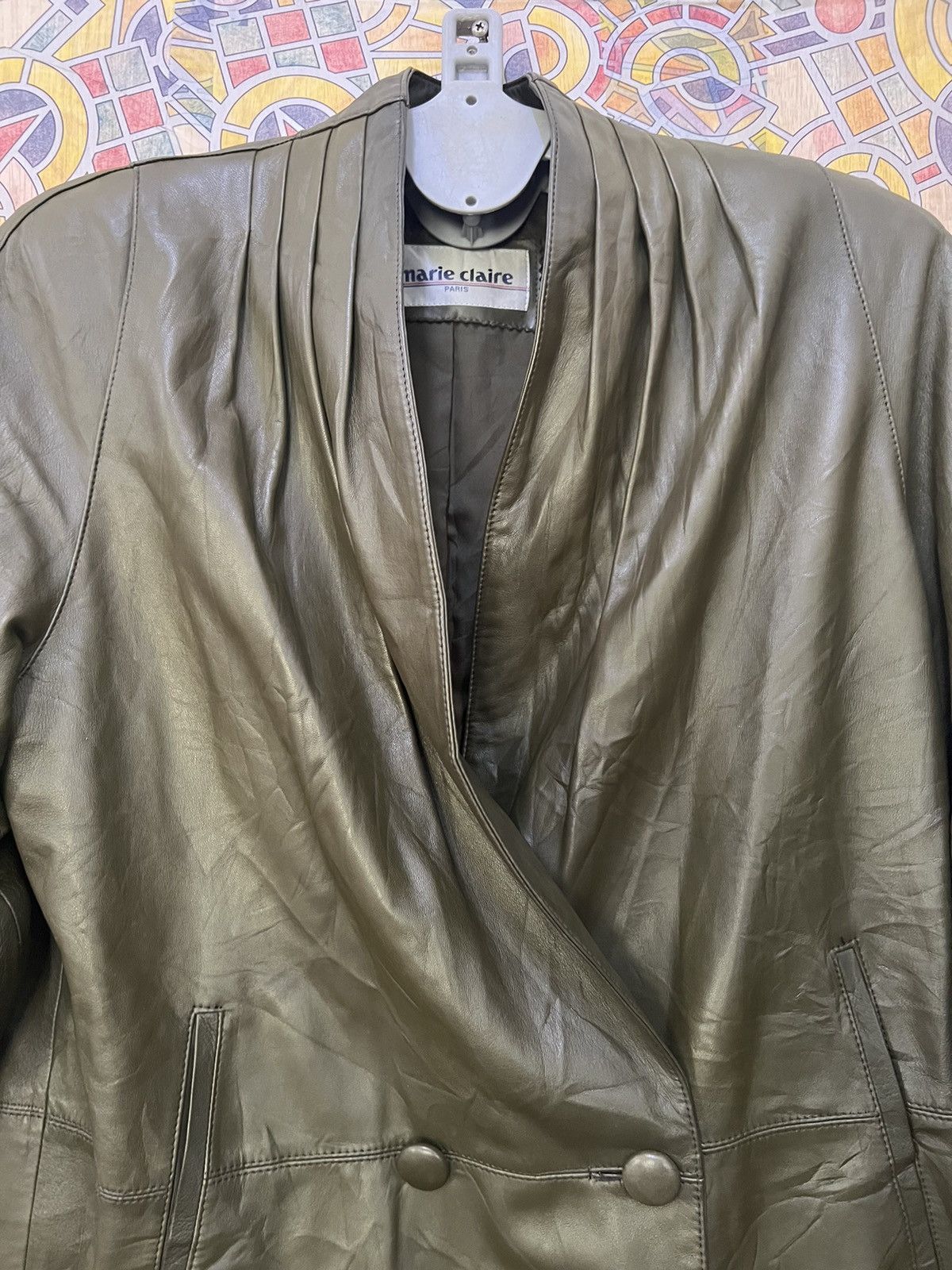 Japanese Brand × Leather 90s Vintage Marie Clair Lamb Leather Coat Marie Claire. GJ37 Size US L / EU 52-54 / 3 - 17 Thumbnail
