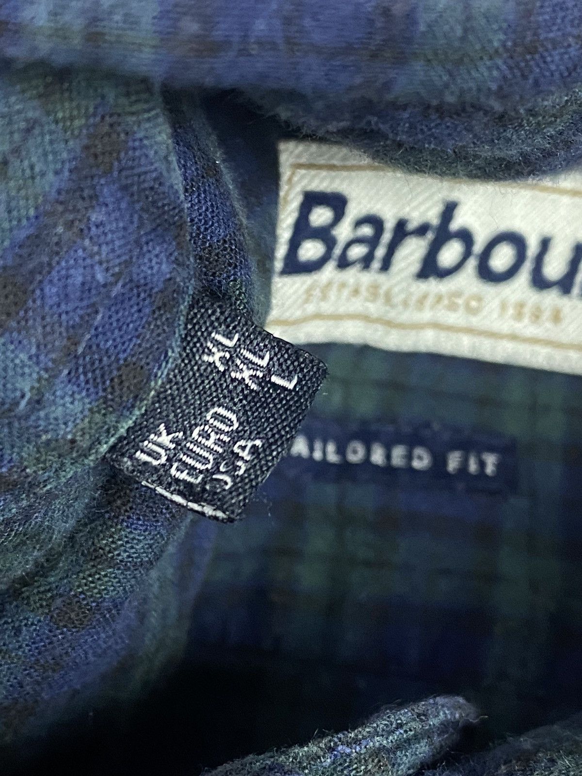 Barbour Barbour Checkered Designer Long Sleeve Button Up Shirt Size US L / EU 52-54 / 3 - 10 Thumbnail