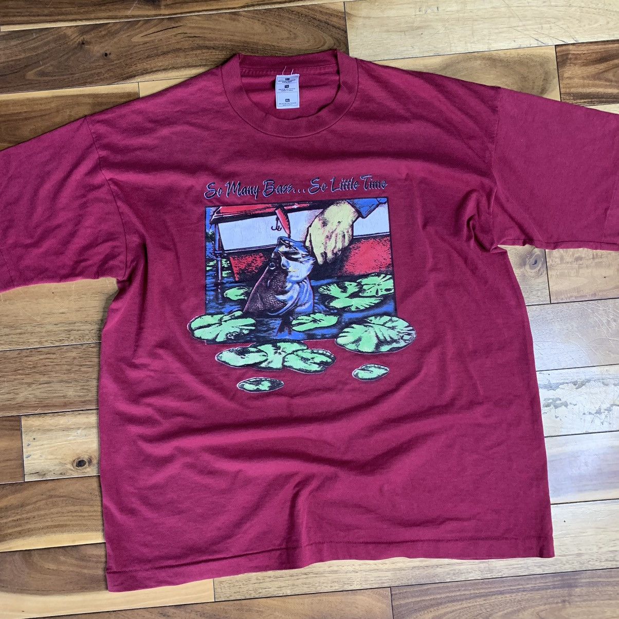 Vintage Vintage Single Stitch Bass Fishing Shirt Size US XL / EU 56 / 4 - 1 Thumbnail