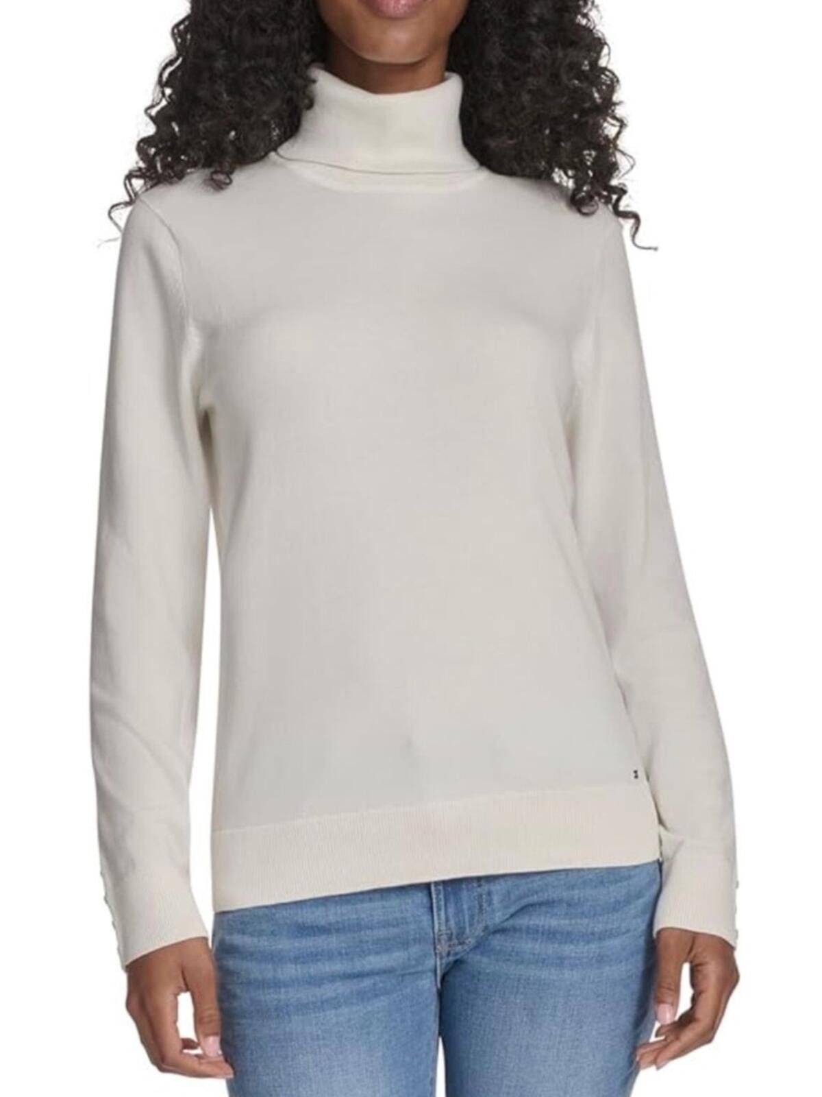 Tommy Hilfiger Tommy Hilfiger / Turtleneck Sweater / Ivory Size M / US 6-8 / IT 42-44 - 2 Thumbnail