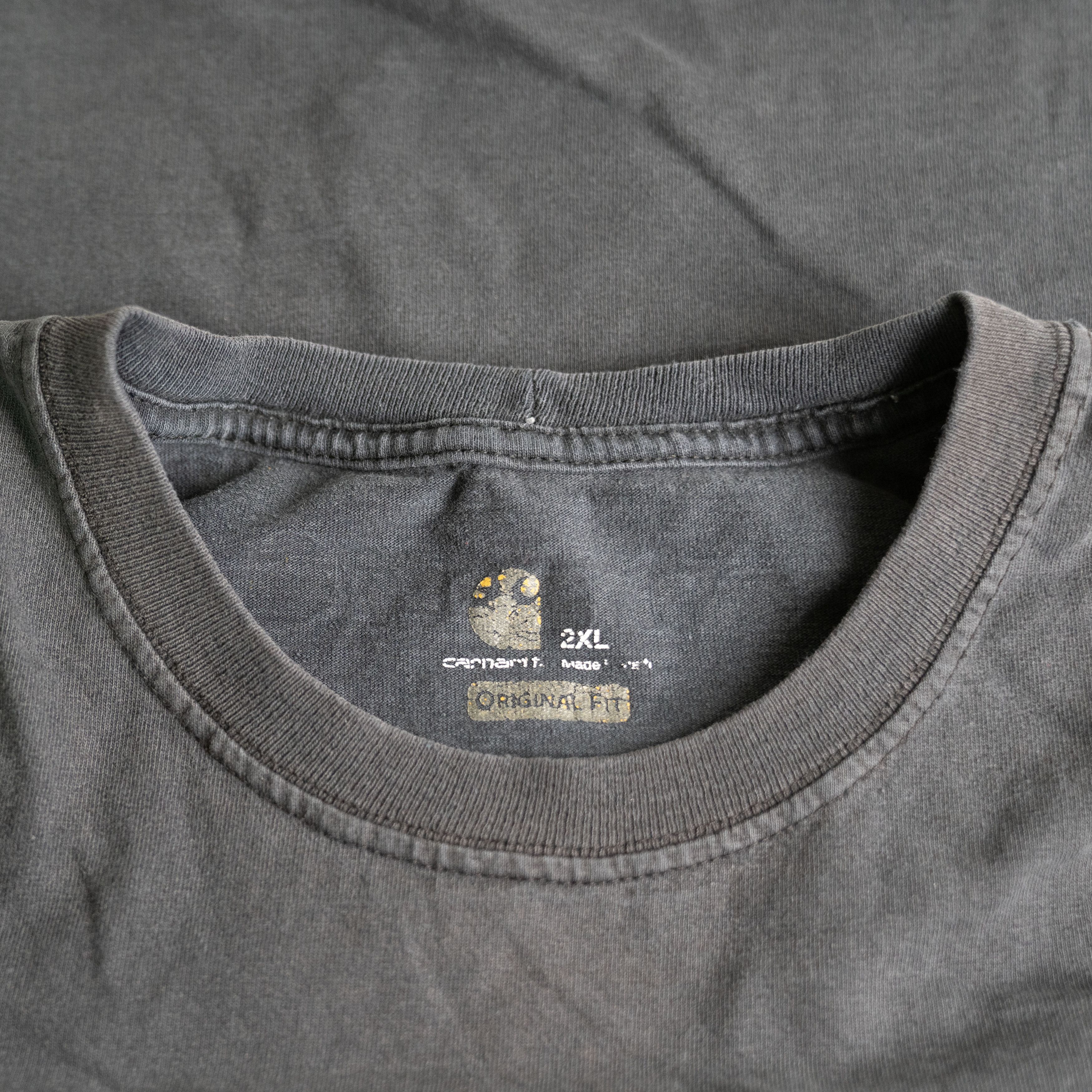 Carhartt Vintage 2000's Carhartt Faded Tee Shirt Size US XXL / EU 58 / 5 - 3 Thumbnail