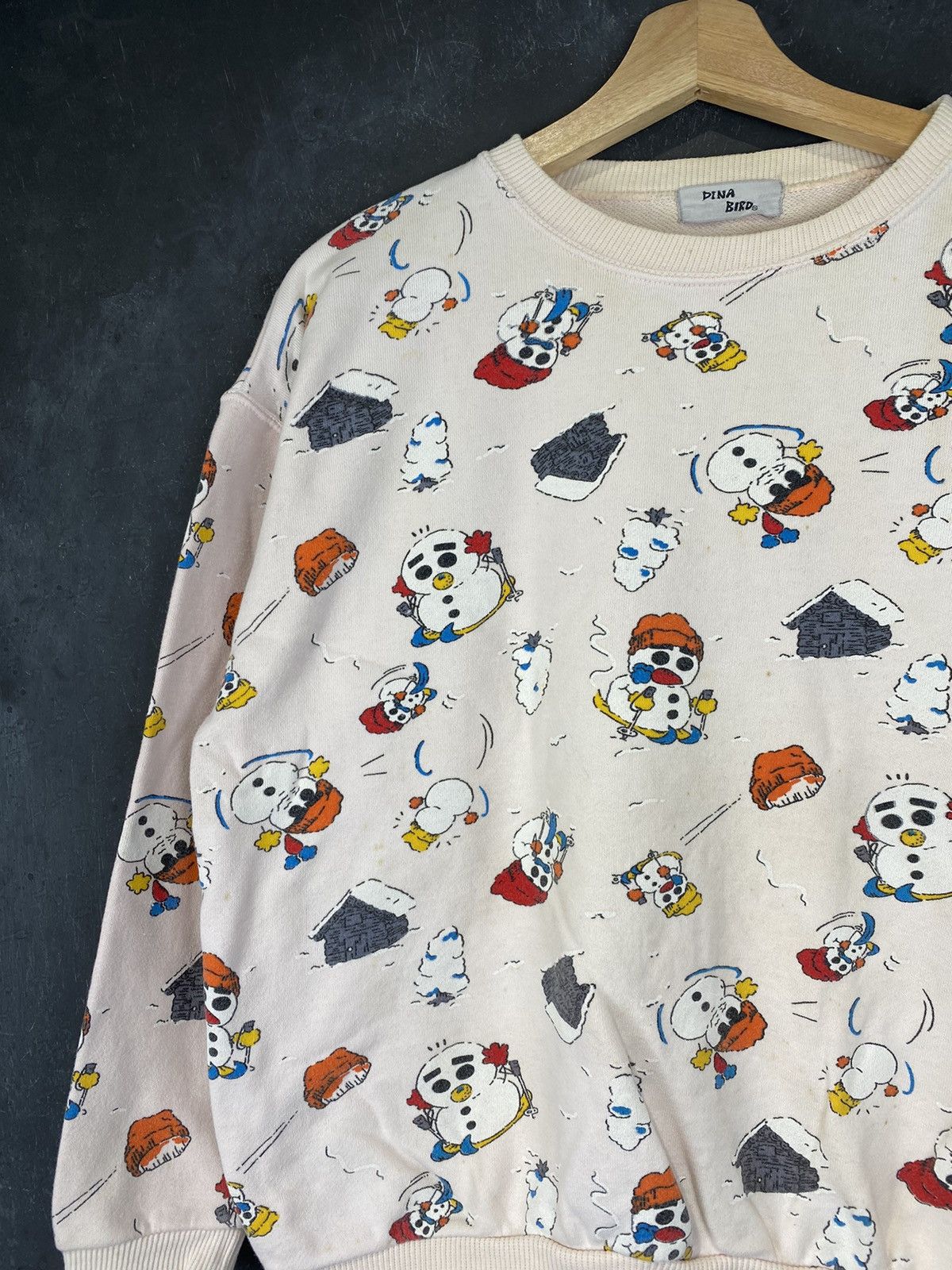 Japanese Brand × Vintage y2k Dina Bird Cute Fullpritn Crewneck Size M / US 6-8 / IT 42-44 - 2 Thumbnail