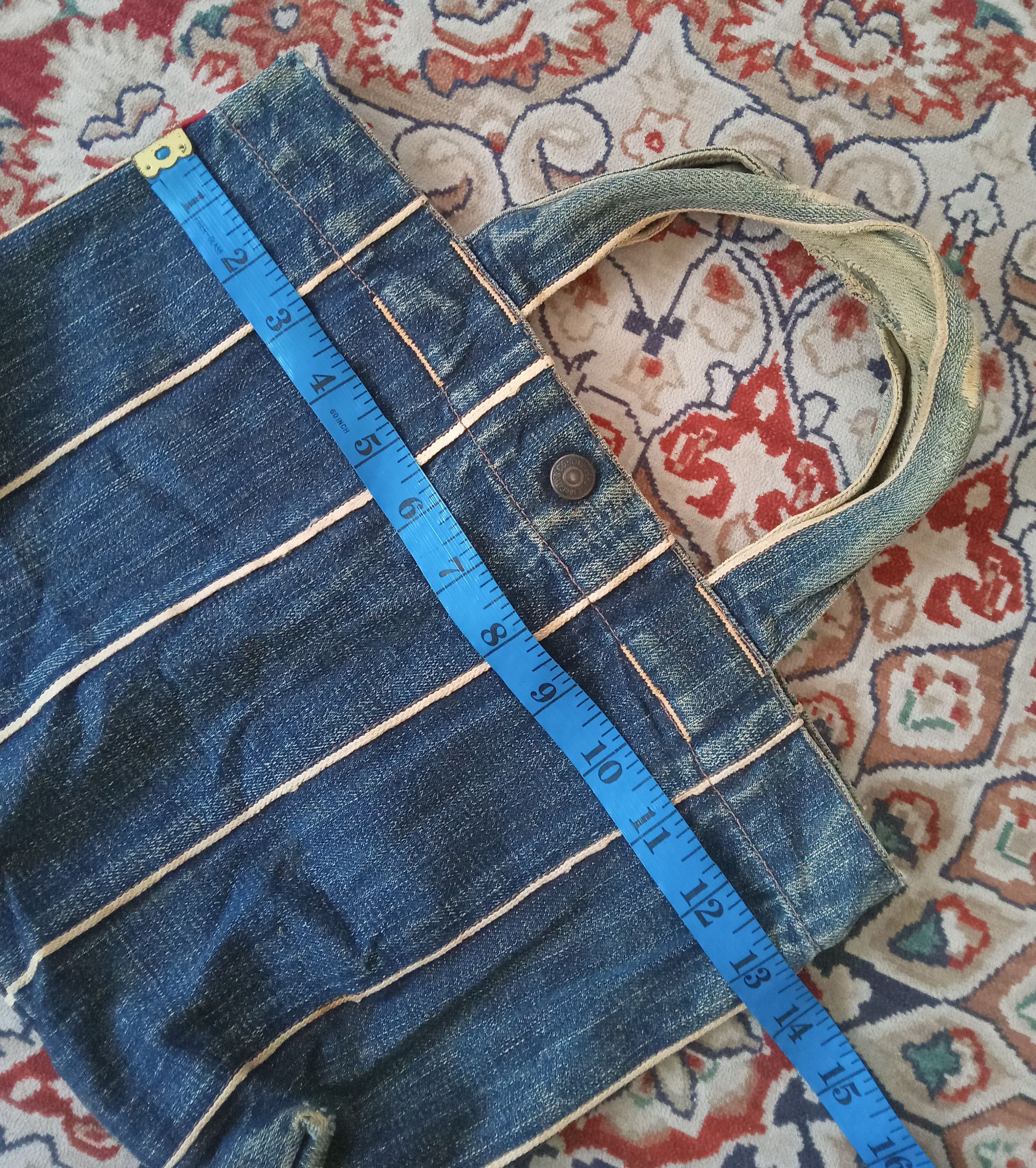 Vintage Vintage Joe McCoy Selvedge Denim Small Tote Bag Size ONE SIZE - 8 Thumbnail