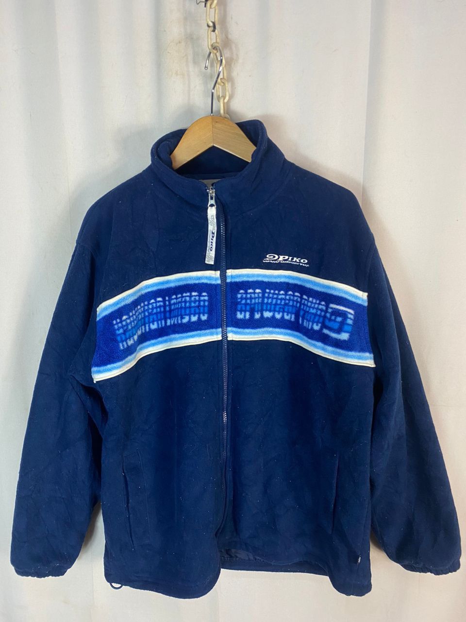 Japanese Brand Vintage piko fleece zipper jacket Size US M / EU 48-50 / 2 - 1 Thumbnail