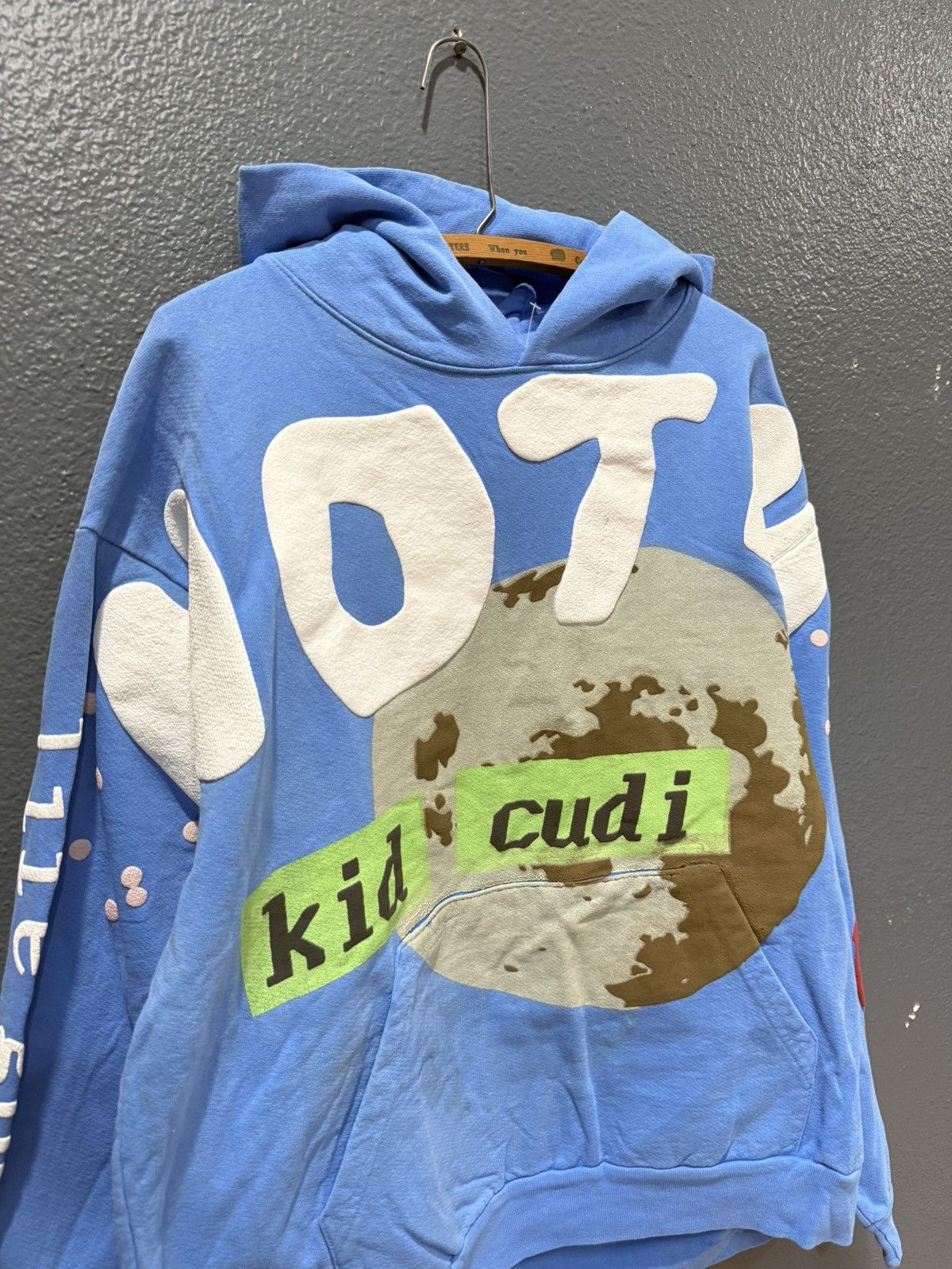 Cactus Plant Flea Market Cactus Plant Flea Market Kid Cudi Blue Puff Print Hoodie L Size US L / EU 52-54 / 3 - 1 Thumbnail