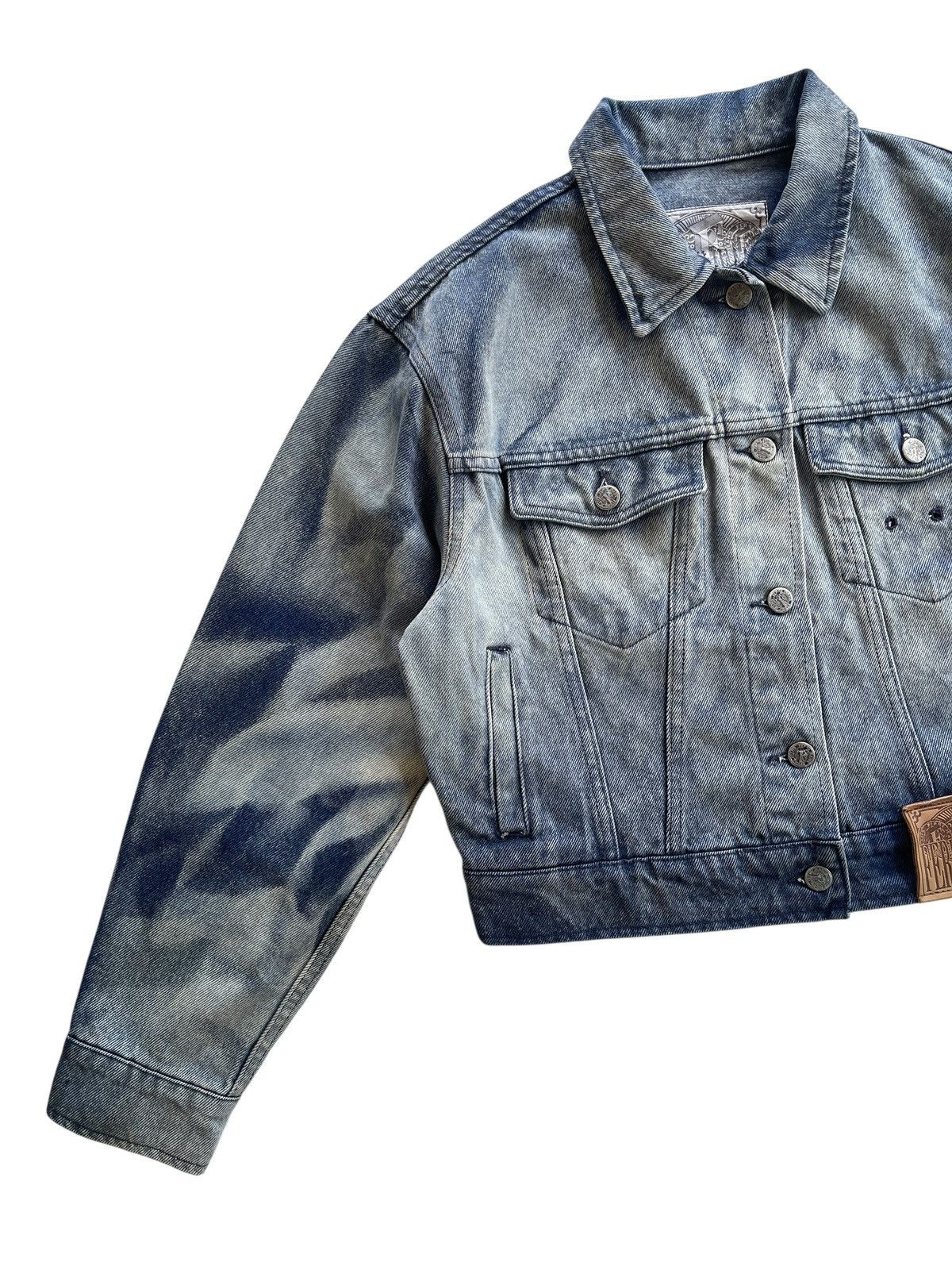 Ferre Ferre Jeans Acid Wash Denim Jacket Size XS / US 0-2 / IT 36-38 - 7 Thumbnail