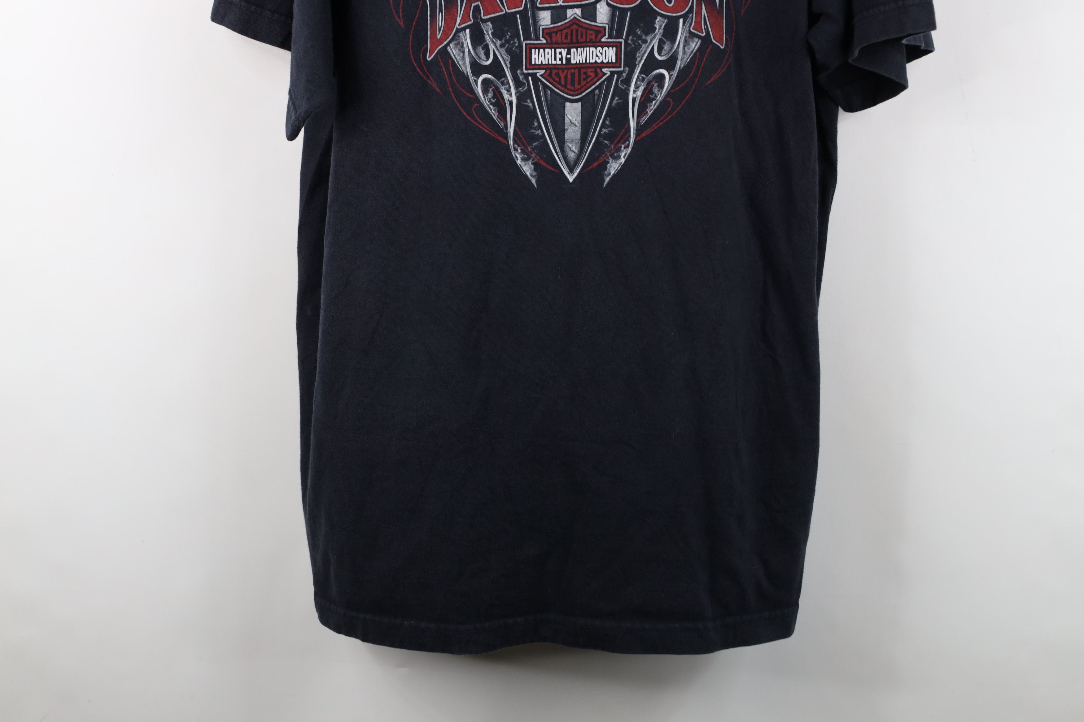 Harley Davidson Vintage Y2K Harley Davidson Fire Flames T-Shirt Black USA Size US XXL / EU 58 / 5 - 3 Thumbnail