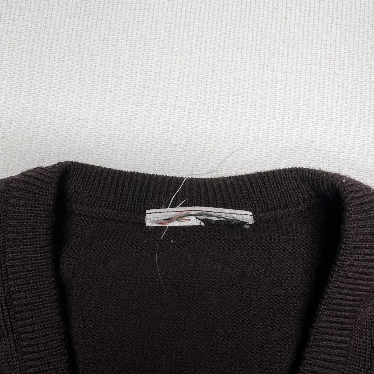 Lacoste Lacoste Sweater Brown Wool V-Neck Sweater Laine Vierge Size US M / EU 48-50 / 2 - 5 Thumbnail