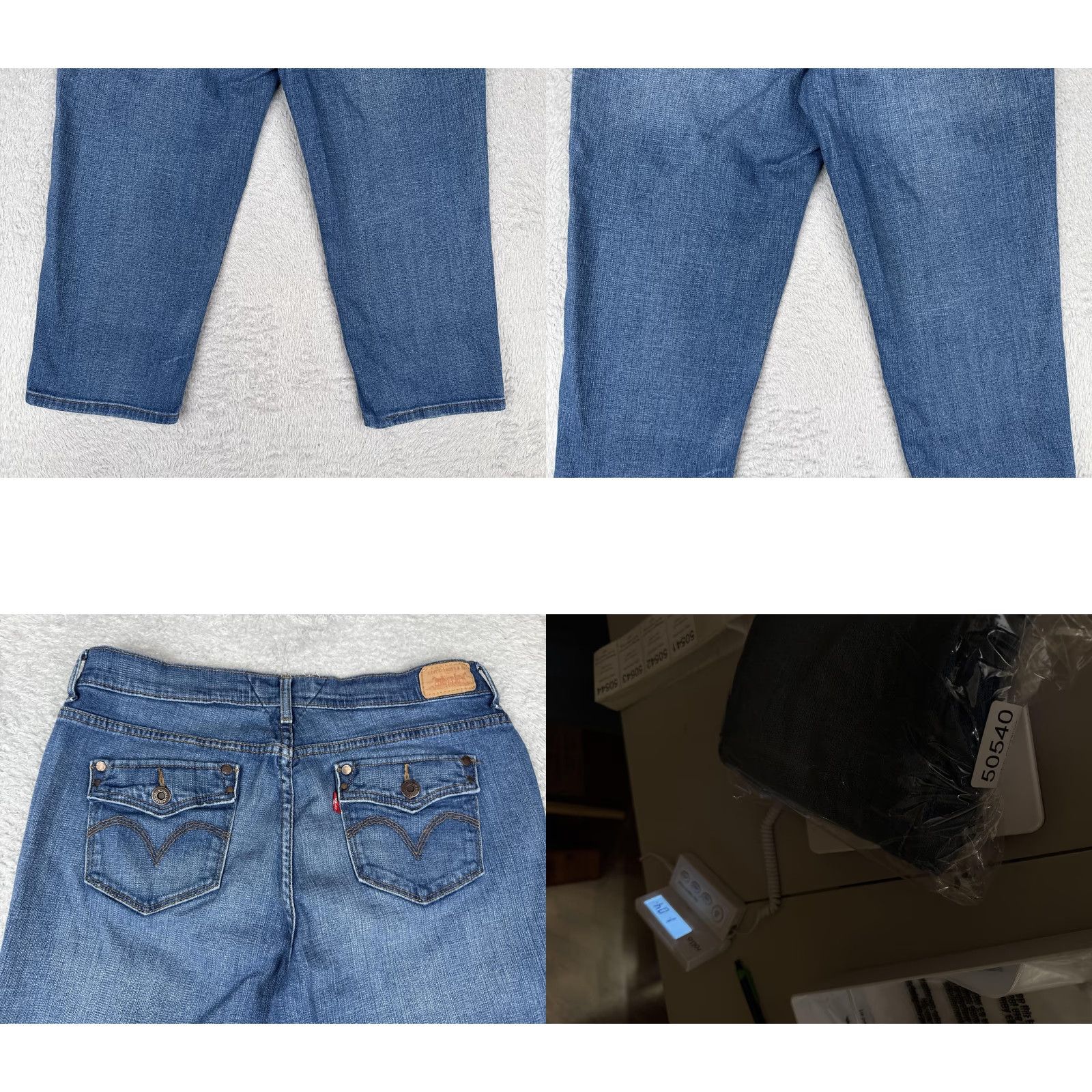 Levi's Levi's Jeans Womens 10 Blue Capri Cropped Capris 5-Pocket Denim Stretch Medium Wash Pockets Size 32" / US 10 / IT 46 - 10 Thumbnail