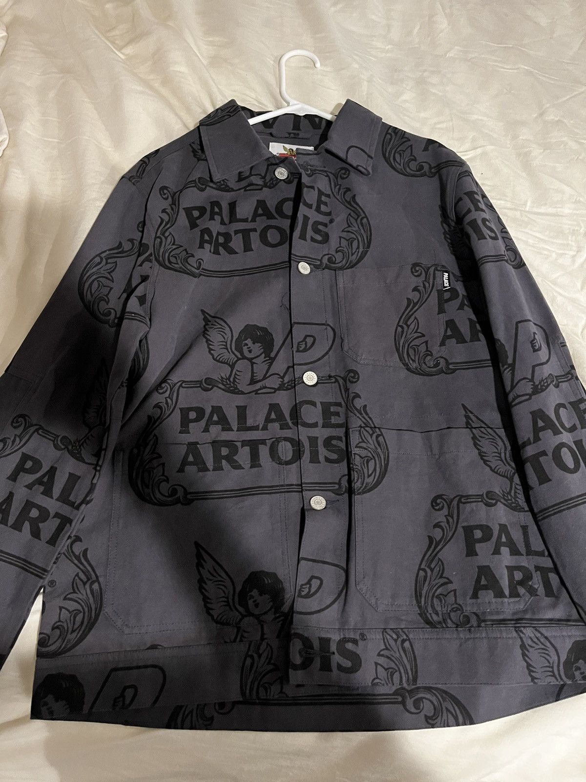 image of Palace Stella Artois Chore Jacket in Black, Men's (Size Medium)