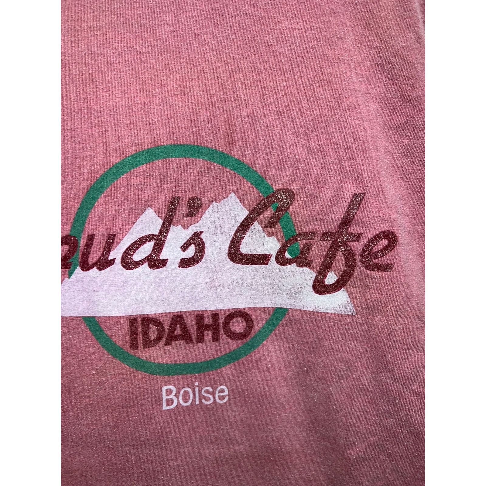 Vintage Vintage Spuds Cafe Shirt Boise Idaho Murina Red Tee 90s XL Size US XL / EU 56 / 4 - 4 Thumbnail