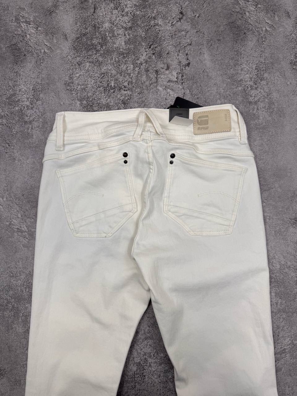 G-Star G-Star RawNWT Men Lynn Mid Skinny White Denim Jeans Size W27 Size US 27 - 8 Thumbnail