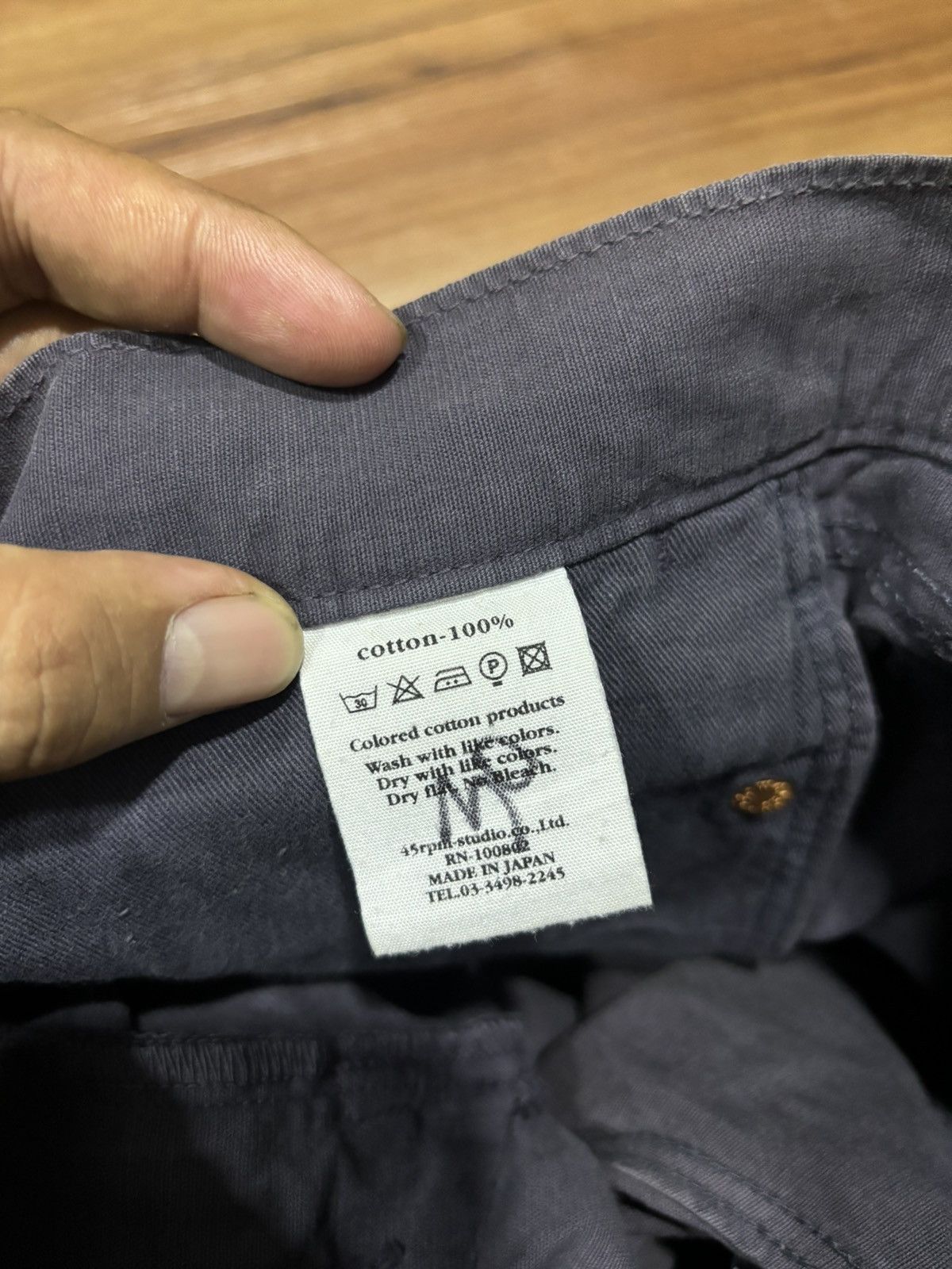 45rpm Vintage 45rpm Indigo Wide Leg Japanese Denim Jeans Size US 30 / EU 46 - 8 Thumbnail
