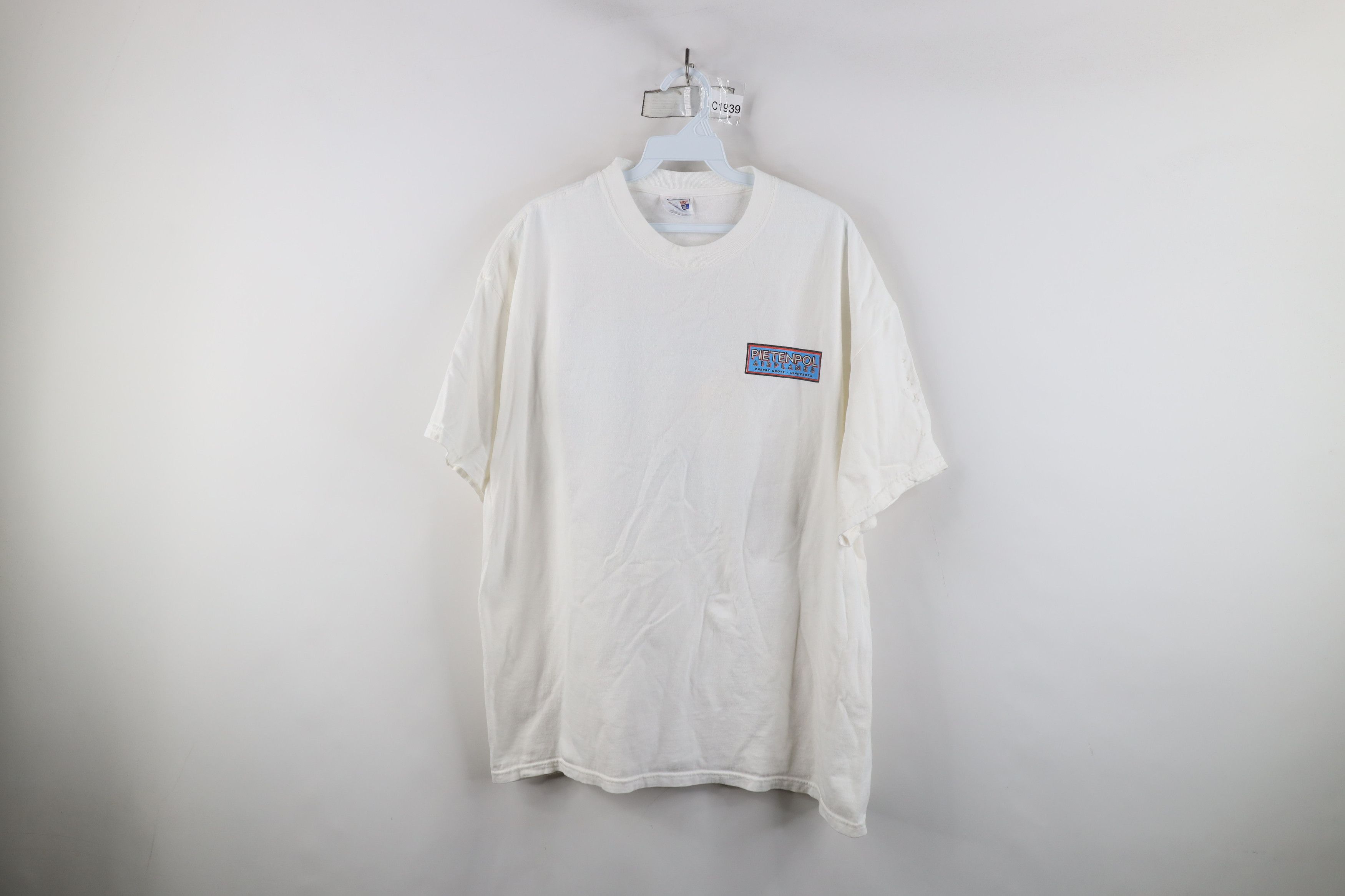 Vintage Vintage 90s Streetwear Spell Pietenpol Airplanes T-Shirt Size US XL / EU 56 / 4 - 1 Thumbnail
