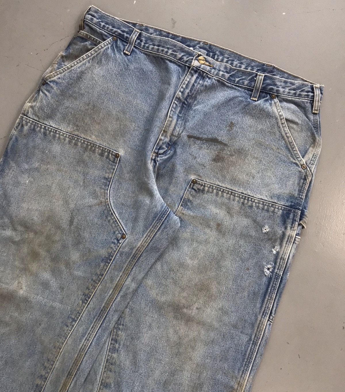 Carhartt Vintage carhartt b136 dst double knee denim Size US 42 / EU 58 - 2 Thumbnail