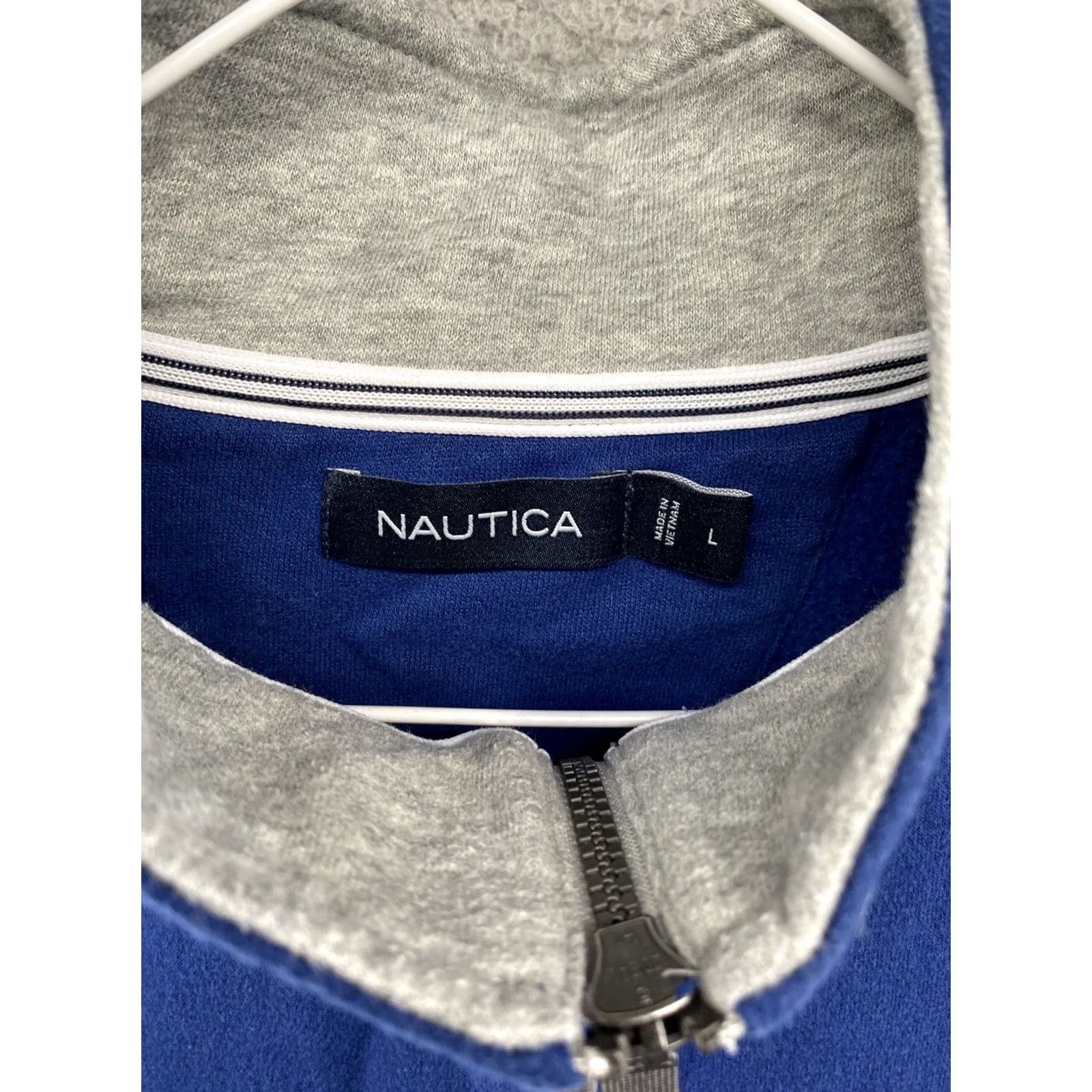 Nautica Nautica Men's 1/4 Zip Pullover Sweater Blue L Shirt Adults Mens Size L Size US L / EU 52-54 / 3 - 2 Thumbnail