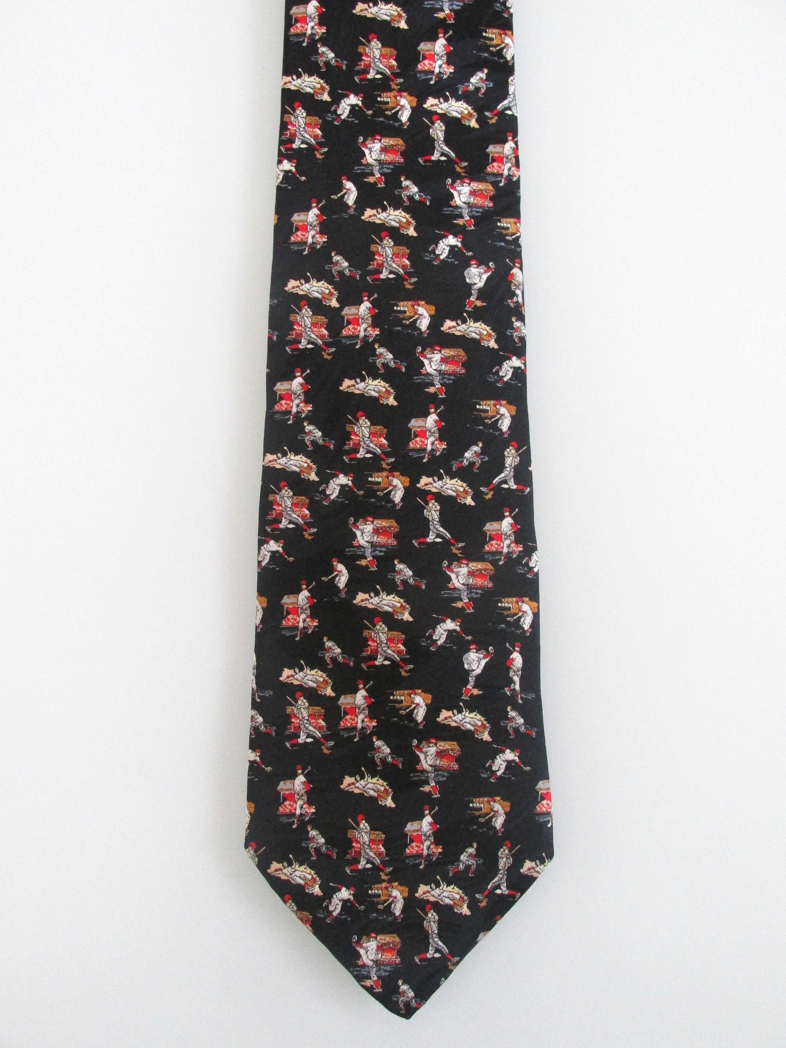 Other Museum Artifacts "Baseballs" Men's Silk Tie Size ONE SIZE - 2 Thumbnail