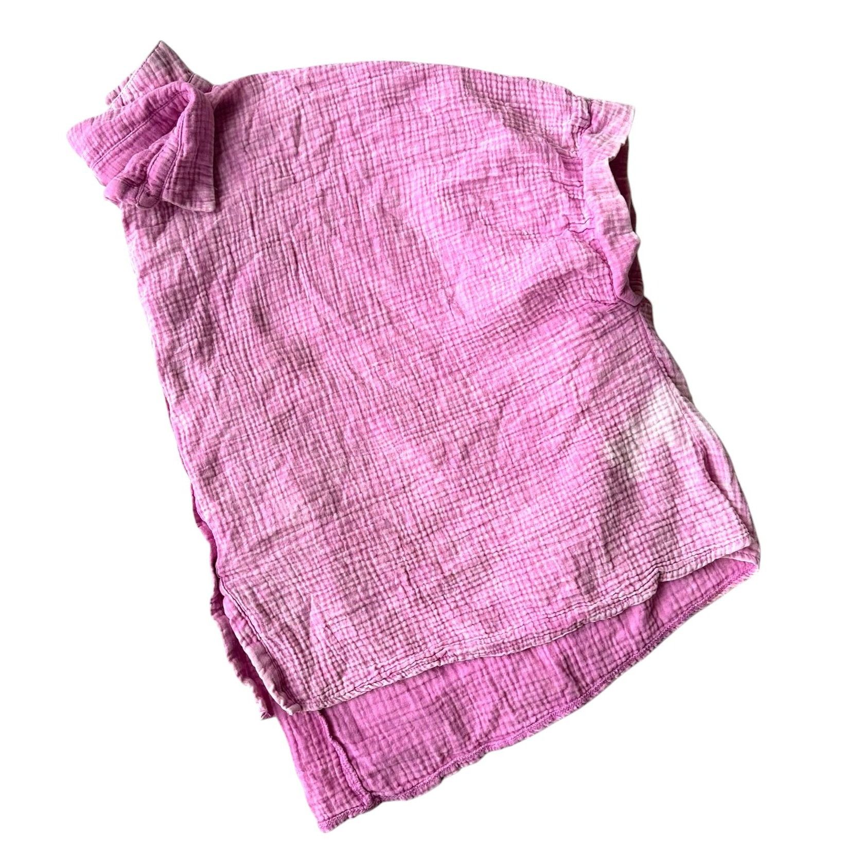 Other Zanana Hi Low Gauge Shirt Sz L XL Lilac Pink Distressed Butt Size XL / US 12-14 / IT 48-50 - 10 Thumbnail
