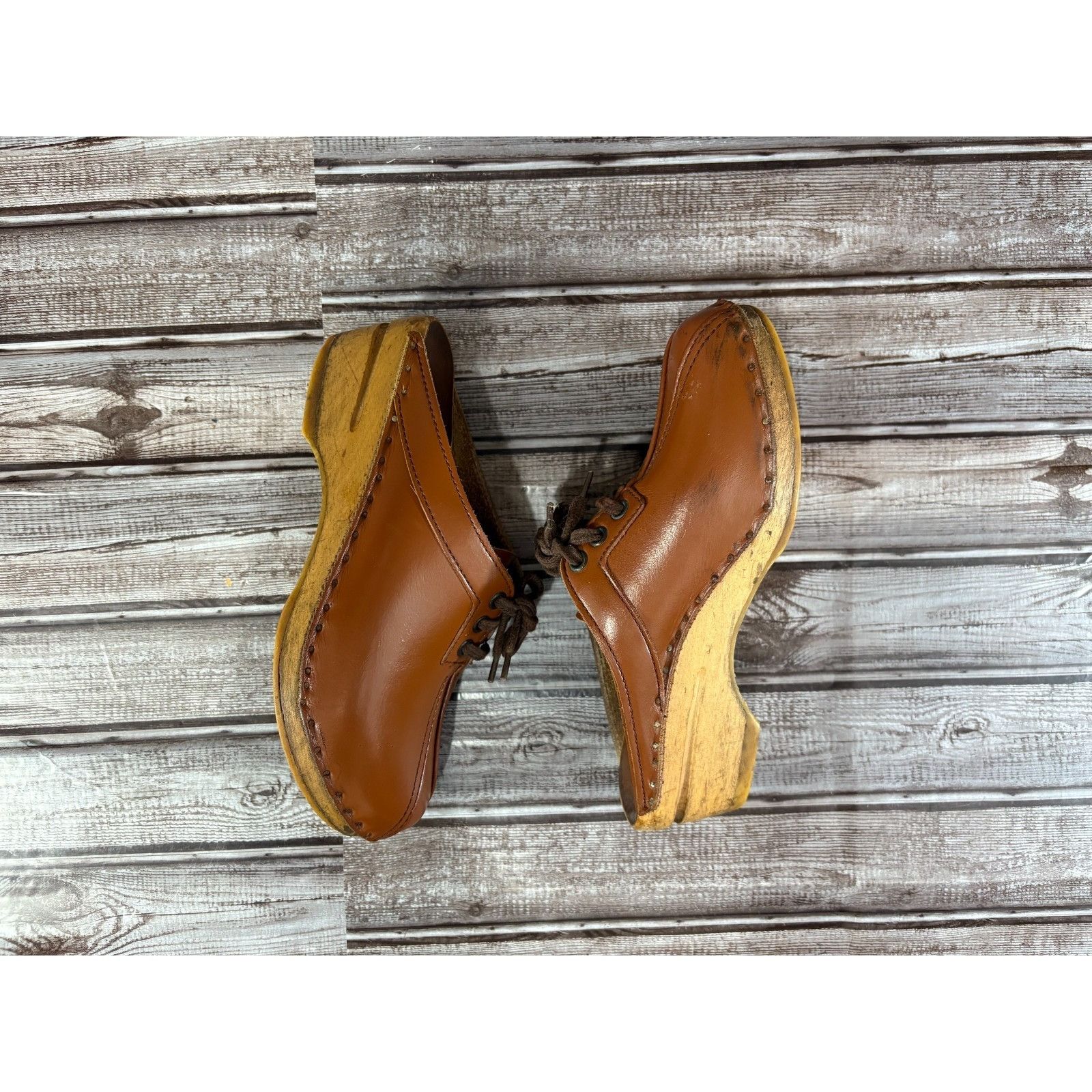 Other Troentorp Bastad Leather Clogs Size 38 US 8 color brown Made Size US 8 / IT 38 - 5 Thumbnail