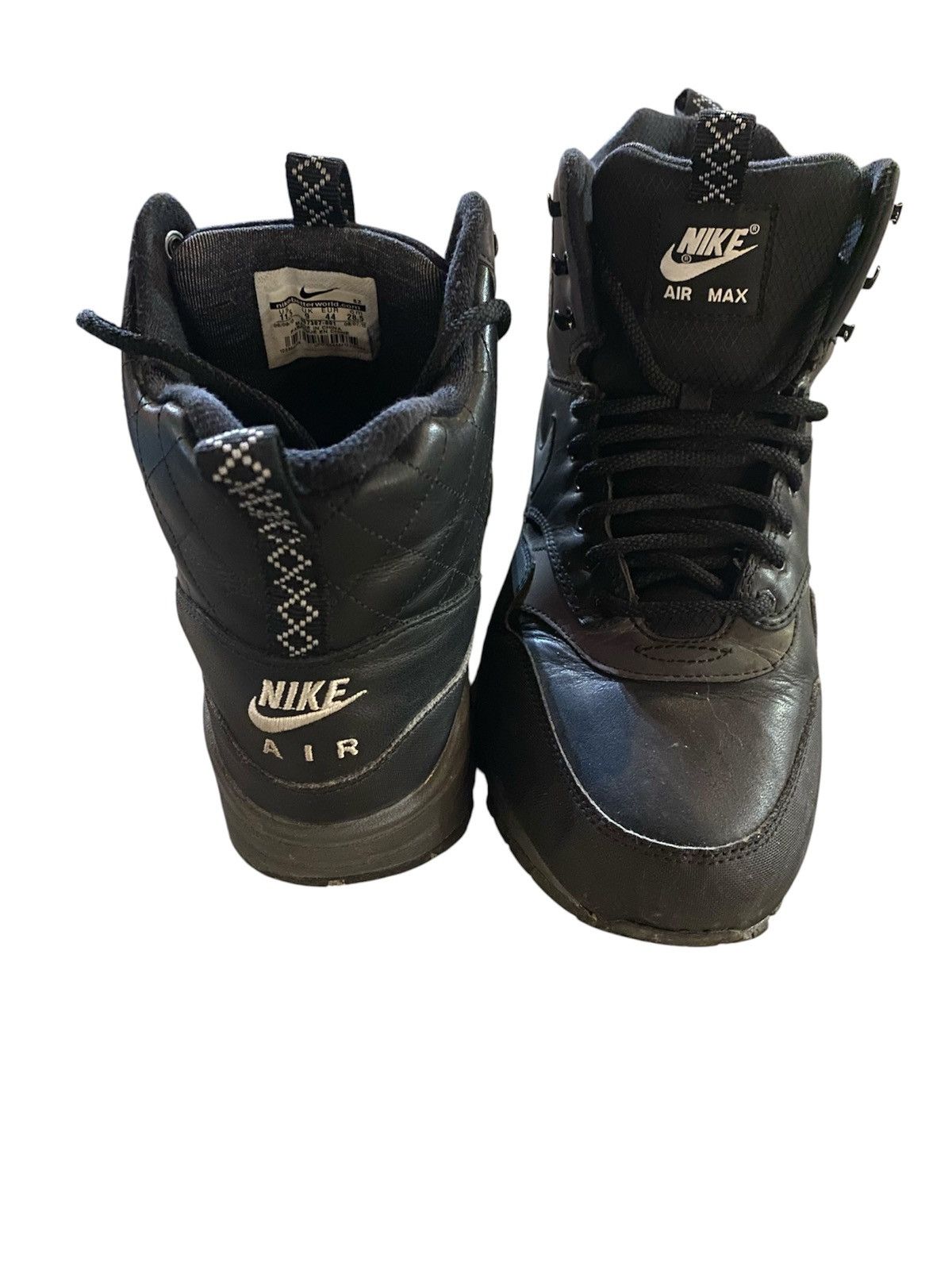 Nike 2015 Nike Air Max 1 Mid Black Menta Sneakerboot UK9 Size US 11.5 / EU 44-45 - 2 Thumbnail