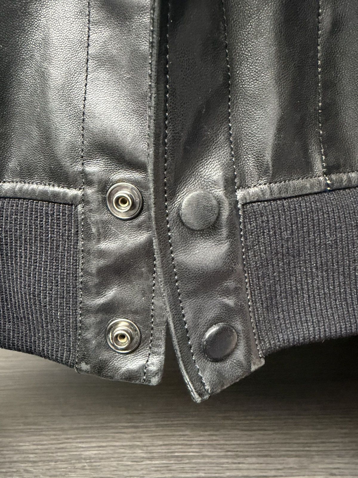 Other Black & Yellow Reversible Lambskin Leather Bomber Jacket Size US S / EU 44-46 / 1 - 3 Thumbnail