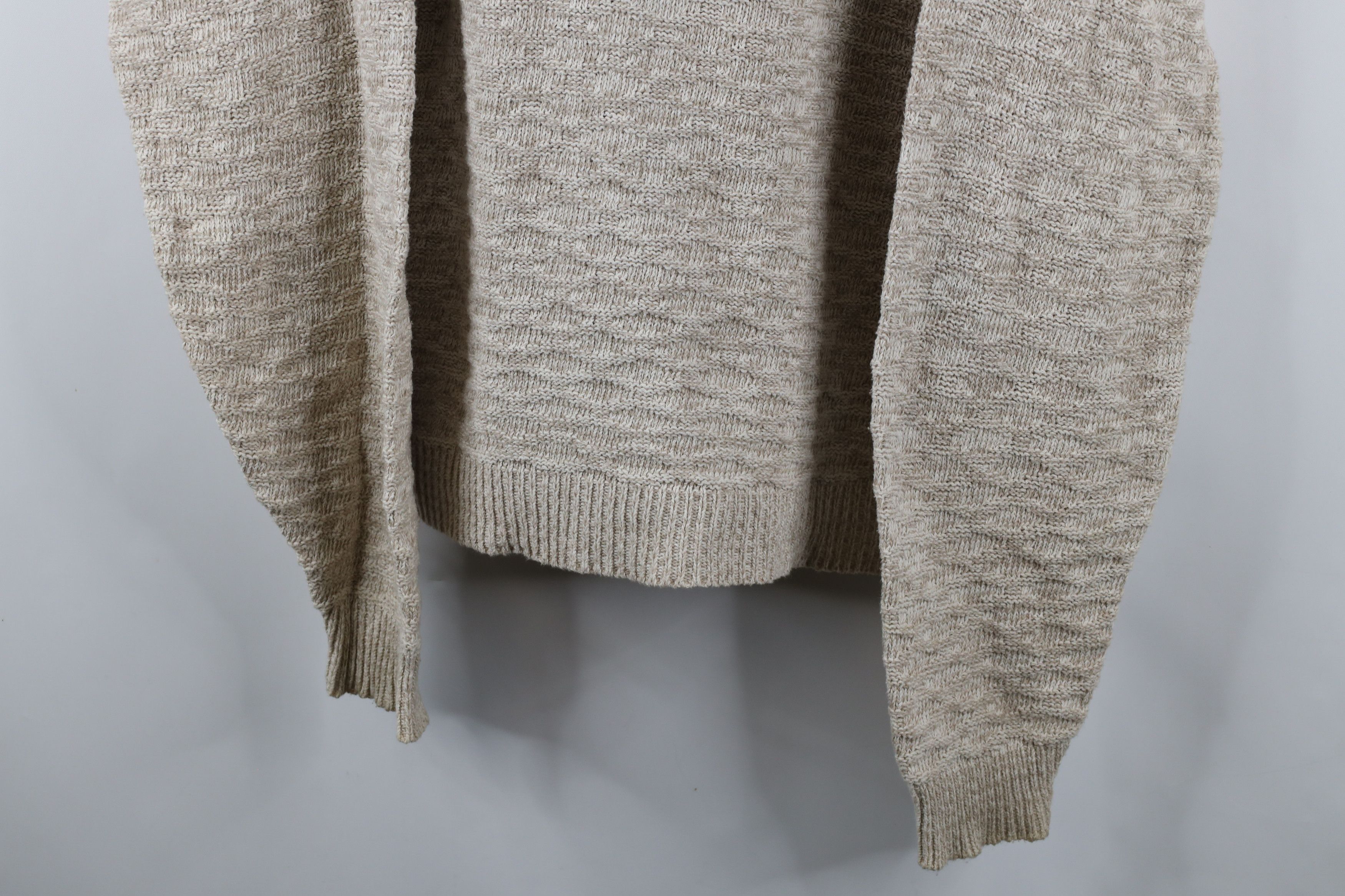 Vintage Vintage 90s Streetwear Blank Cotton Weave Knit Sweater USA Size US XL / EU 56 / 4 - 4 Thumbnail