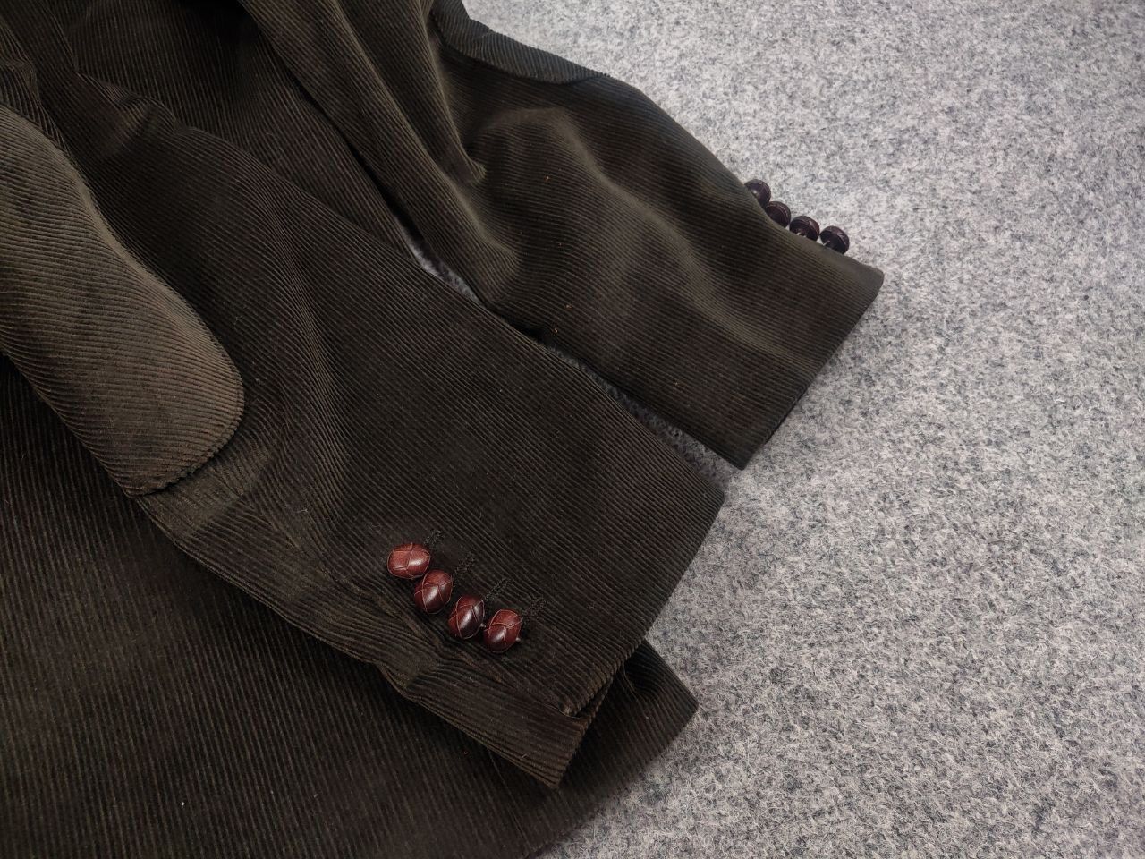 Barbour Barbour Dark green corduroy men's two buttons Blazer jacket Size US M / EU 48-50 / 2 - 9 Thumbnail