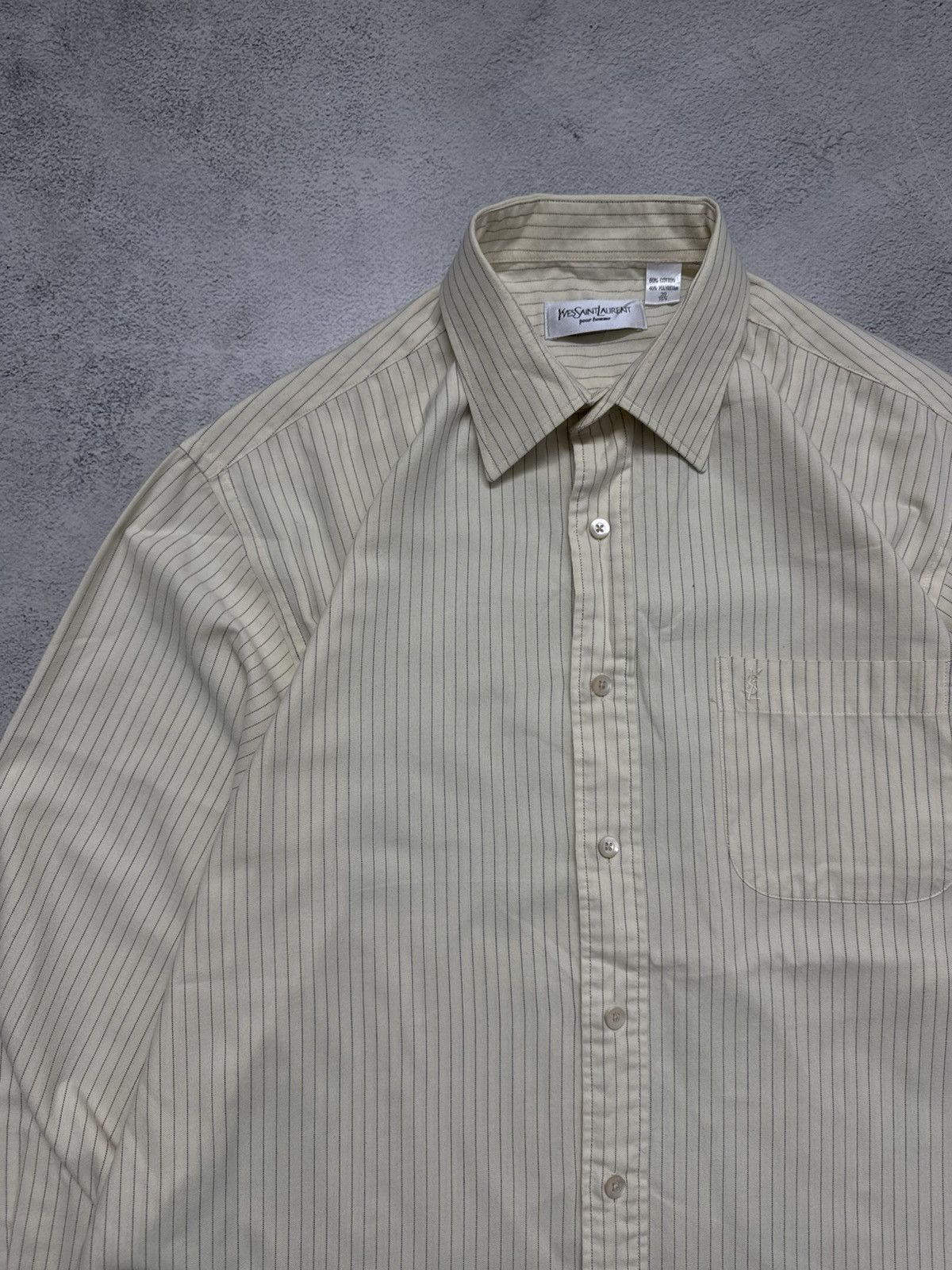 Yves Saint Laurent Vintage Yves Saint Laurent YSL Shirt Luxury Size US L / EU 52-54 / 3 - 8 Thumbnail