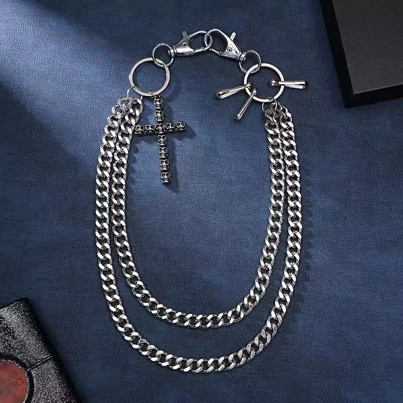 Other Cross Keychain Clip Belts Jeans Rock Hip Hop Pants Chain Size ONE SIZE - 5 Thumbnail