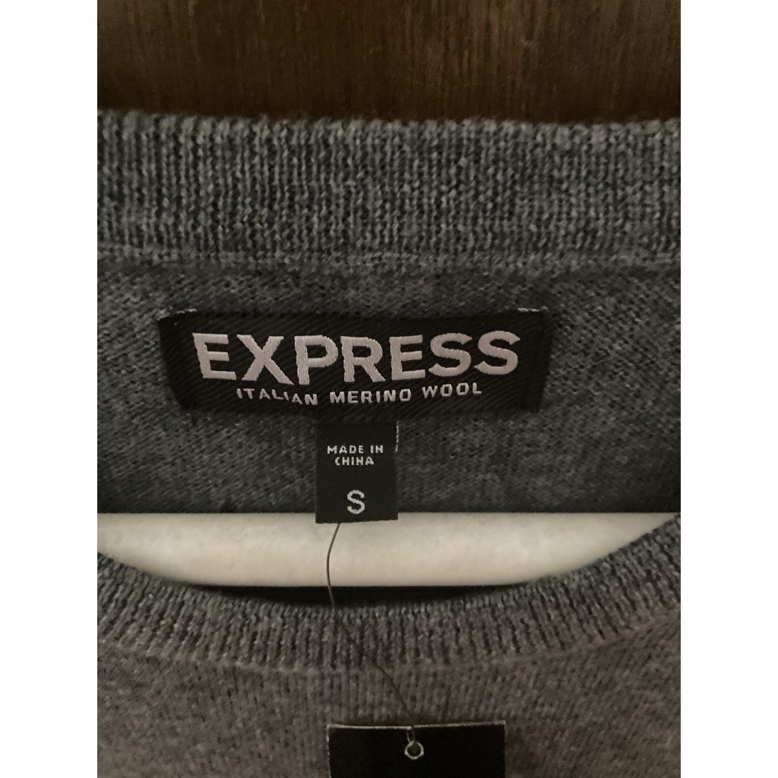 Express Express 100% Italian Merino Wool Sweater - AS IS / FLAWED Size US S / EU 44-46 / 1 - 3 Thumbnail