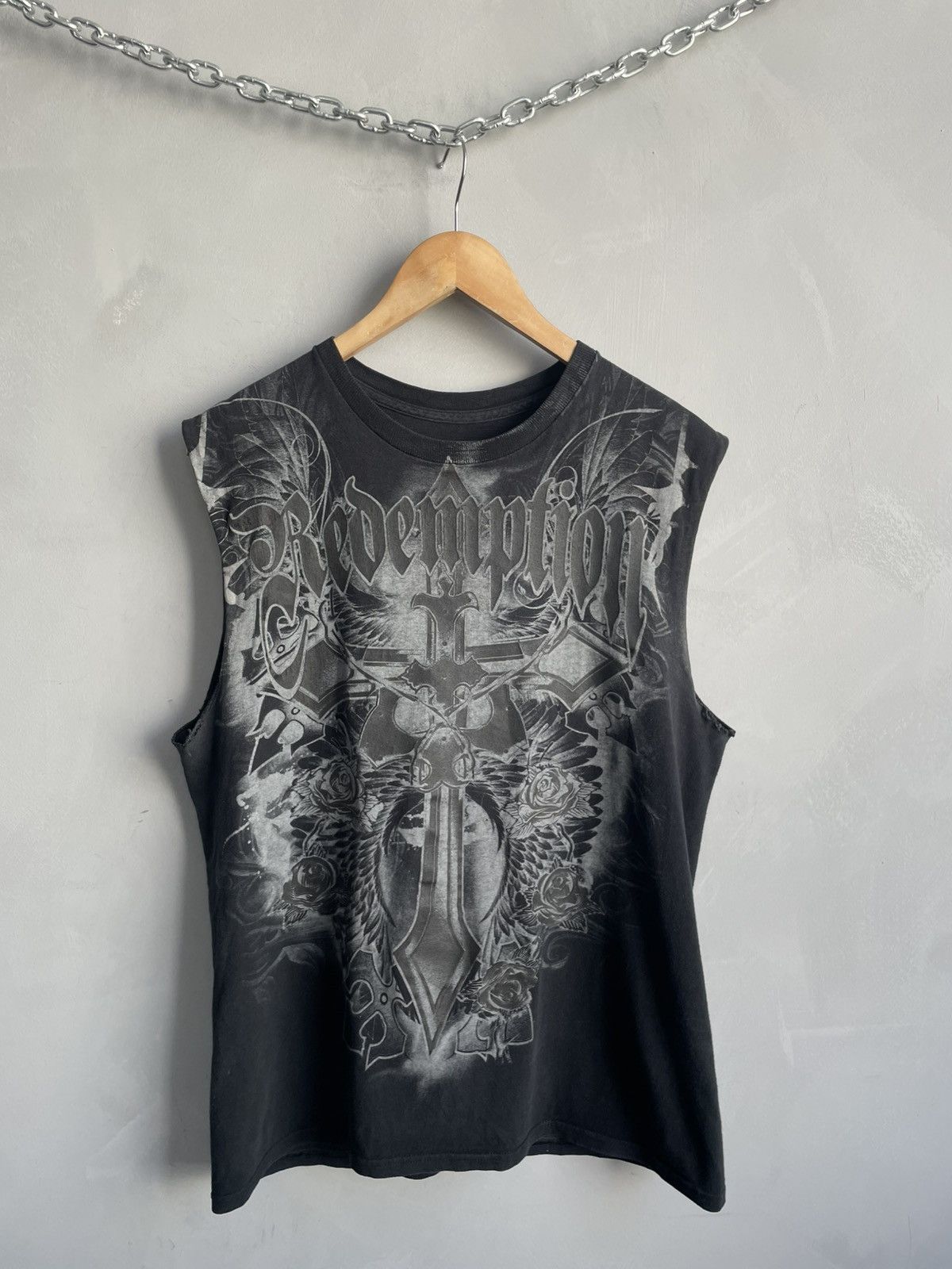 Affliction Faded tank top skull opium grunde style t shirt Size US M / EU 48-50 / 2 - 1 Thumbnail
