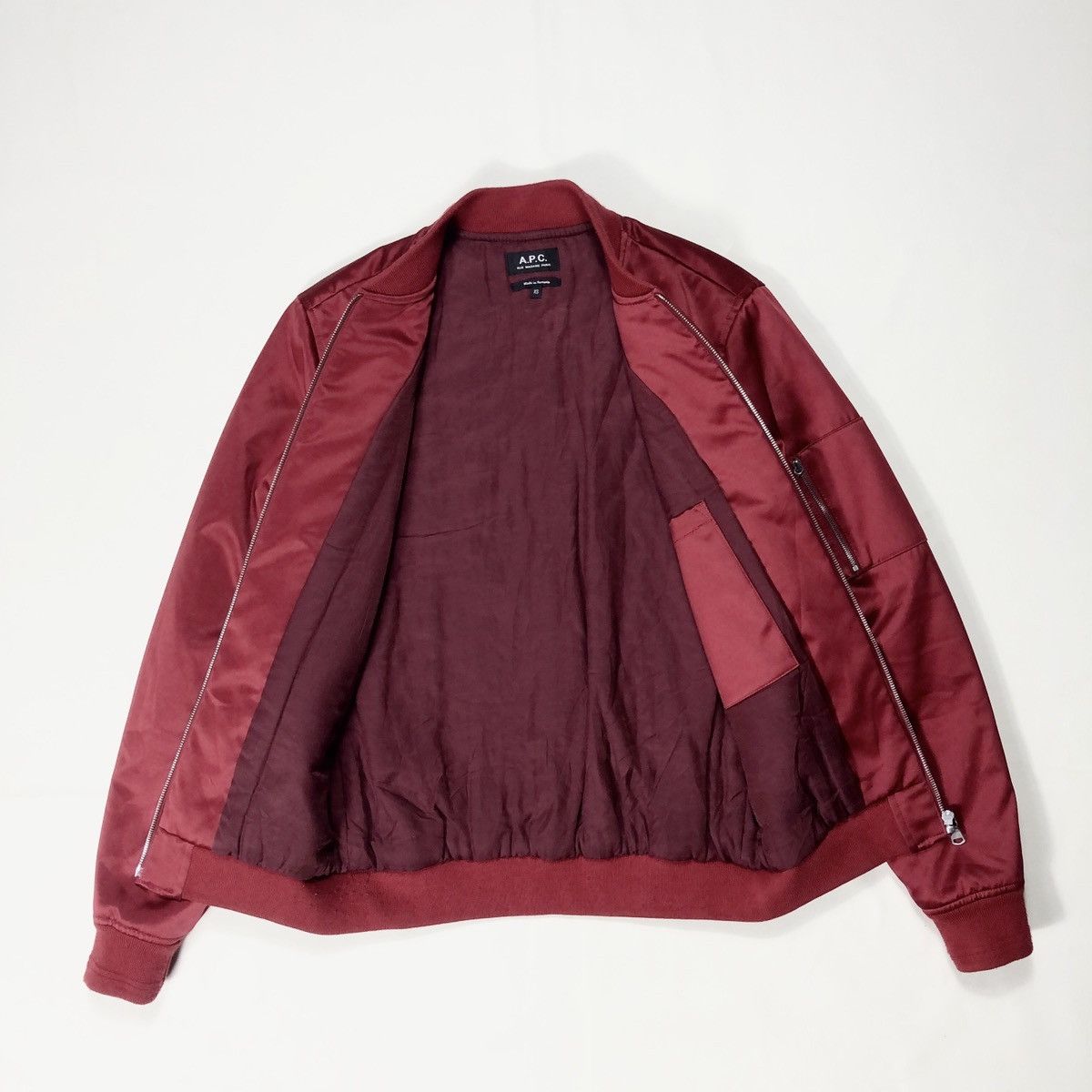 A.P.C. A.P.C MA-1 Bomber Jacket Size US XS / EU 42 / 0 - 8 Thumbnail