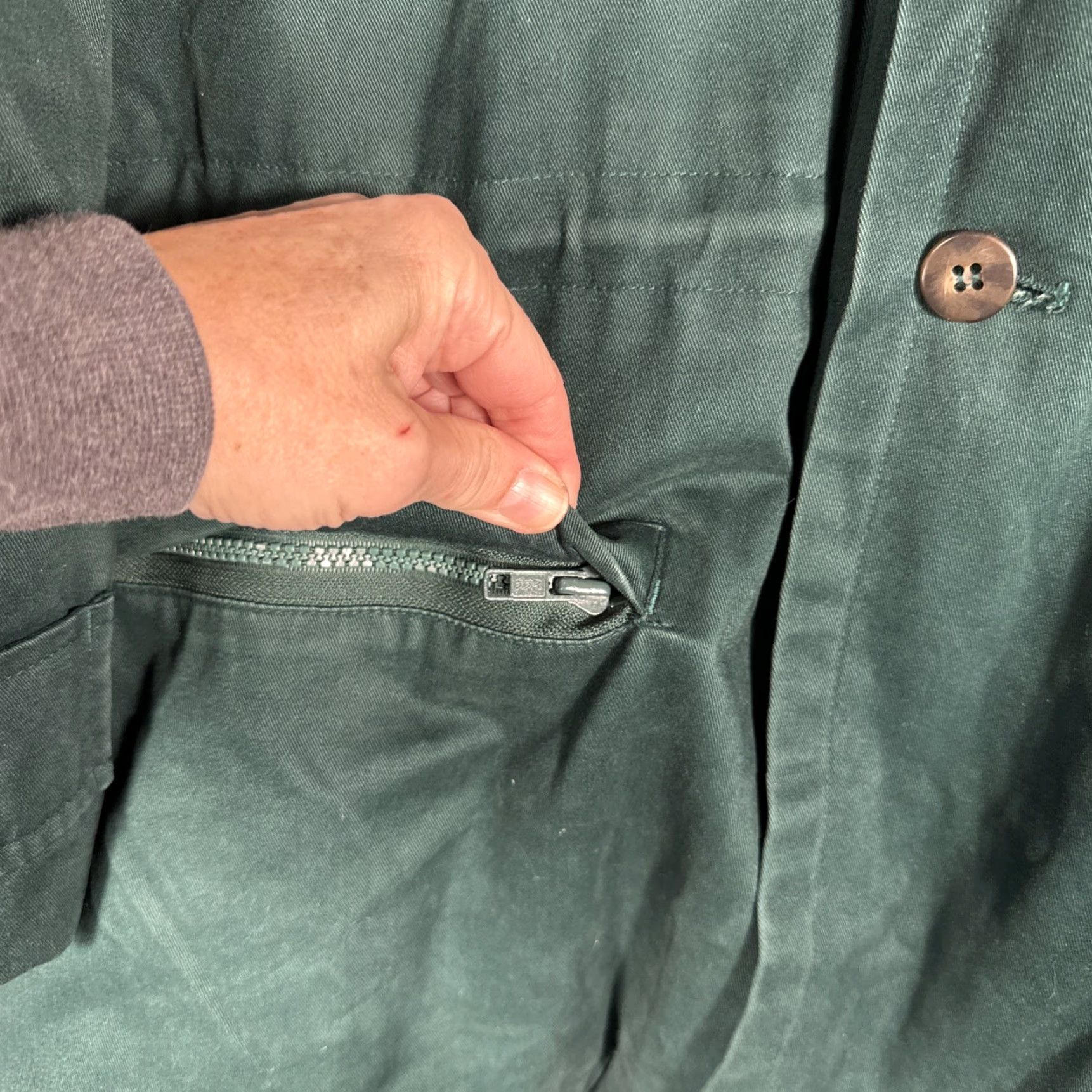 Eddie Bauer Eddie Bauer Parka Jacket Mens M Goose Down Hooded Arctic Green Cotton Canvas 90s Outdoor Casual Workwear Hiking Skiing Walking Size US M / EU 48-50 / 2 - 3 Thumbnail