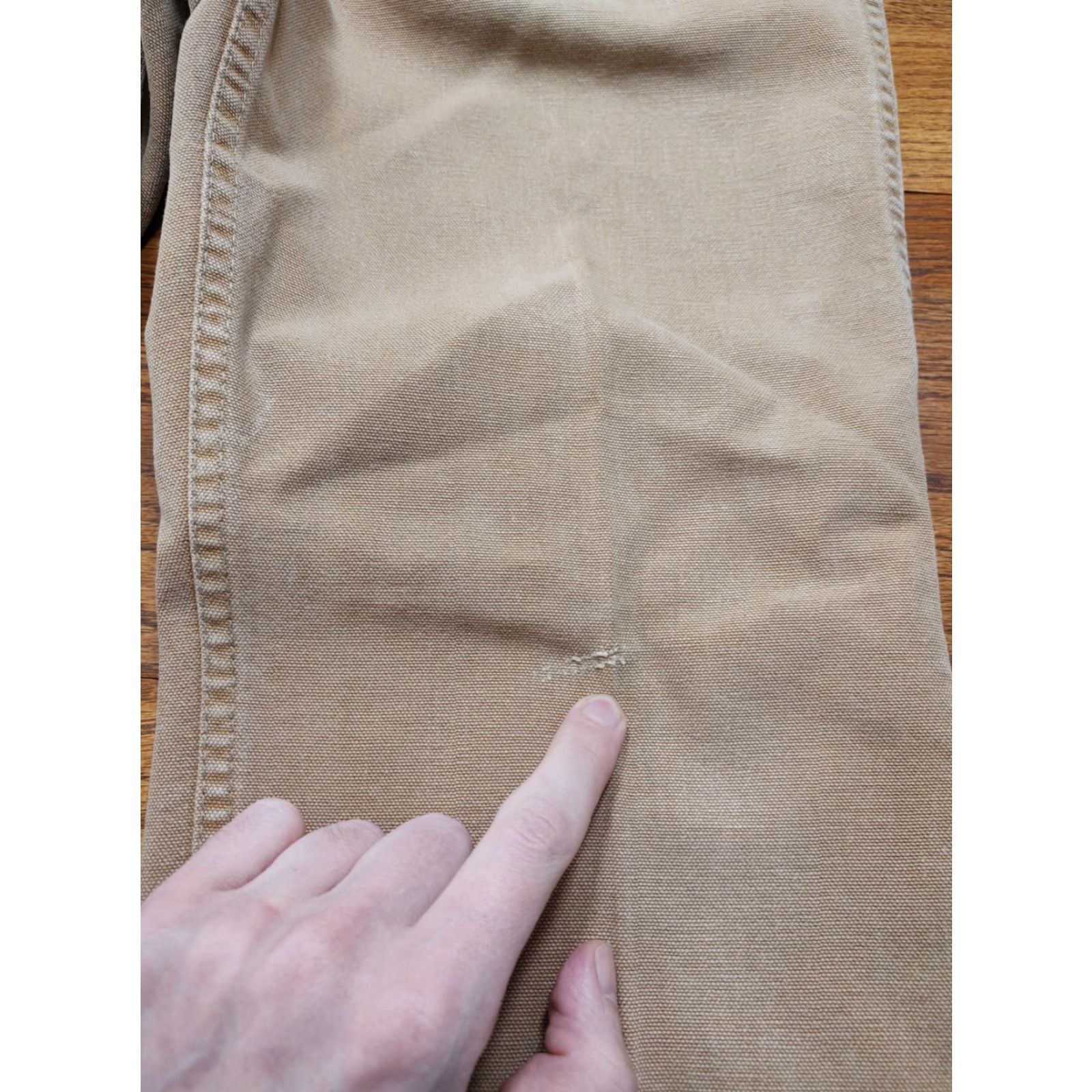 Carhartt VINTAGE Carhartt USA Canvas Work Duck Pants Men's 34x29 Brown Cotton 5-Pocket Straight Front Zip Zipper USA 80s 90s Grunge Workwear Vintage Size US 34 / EU 50 - 6 Thumbnail