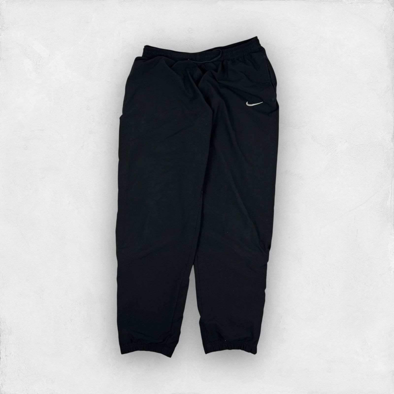 Japanese Brand × Nike Nike Men's Black Mesh Zipper Hem Tappered Leg Track Pants XL Size US 34 / EU 50 - 1 Thumbnail