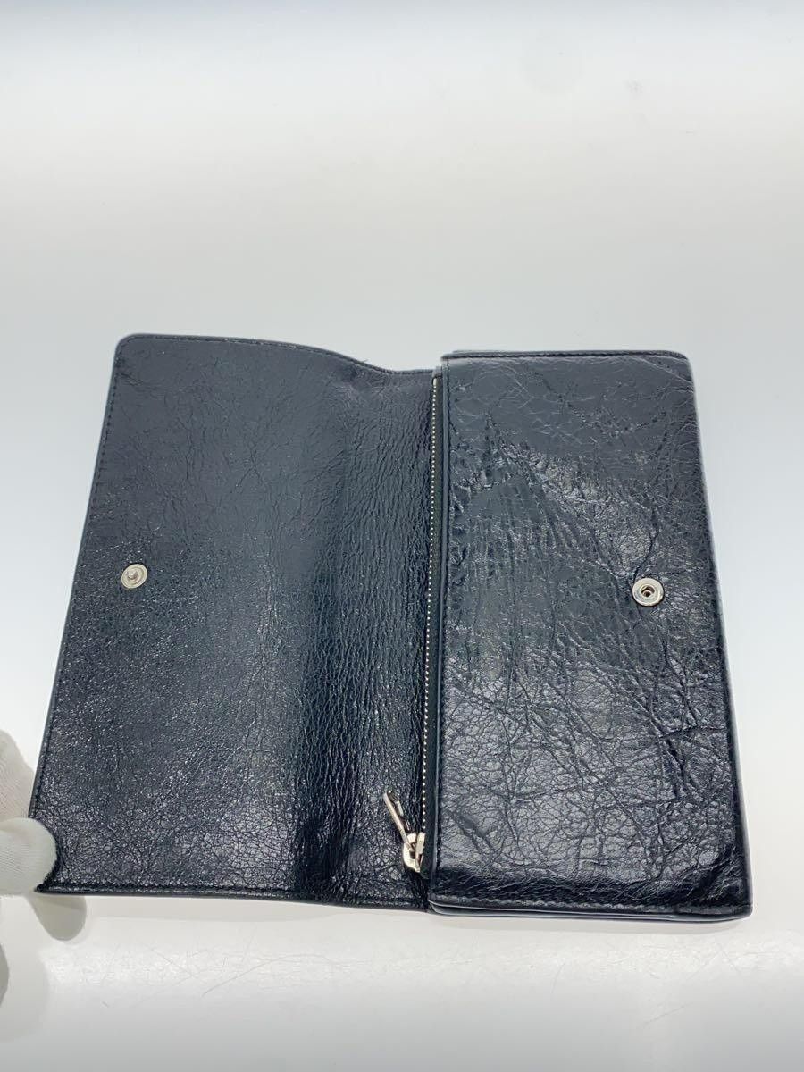 Balenciaga Balenciaga Sheepskin Long Wallet Black Size ONE SIZE - 4 Thumbnail