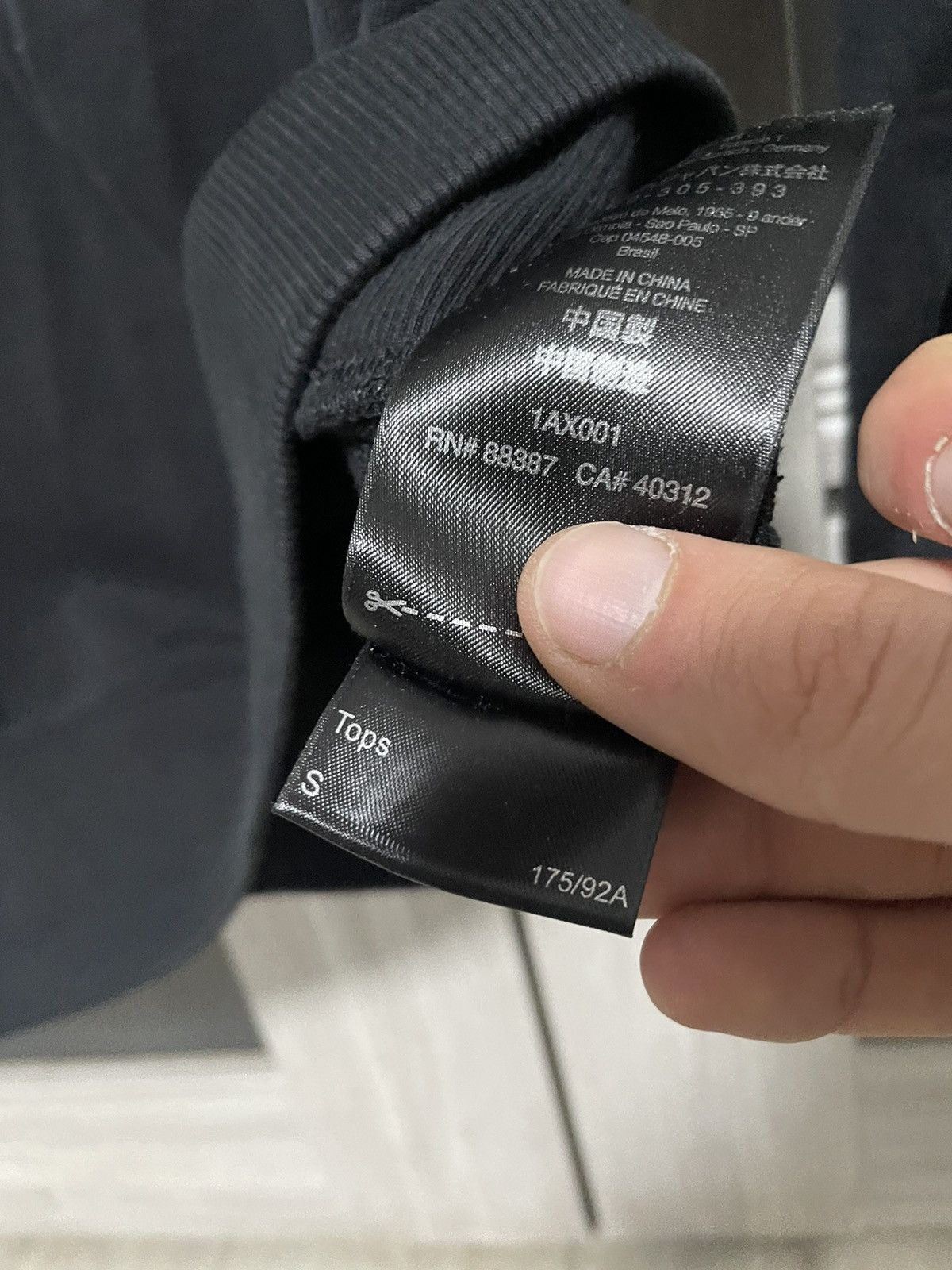 Adidas × Japanese Brand × Yohji Yamamoto Yohji Yamamoto Y3 Adidas Sweatshirt Crewneck Black Logo Size US M / EU 48-50 / 2 - 16 Thumbnail