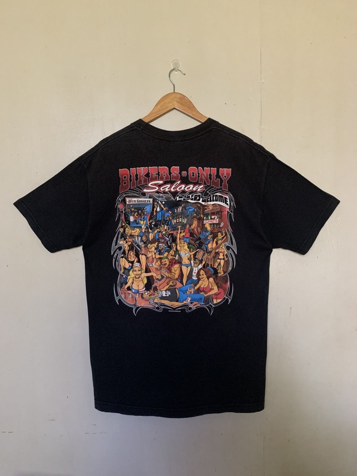 Vintage Vintage y2k Erotic Nudes Bikers Tee Size US L / EU 52-54 / 3 - 1 Thumbnail