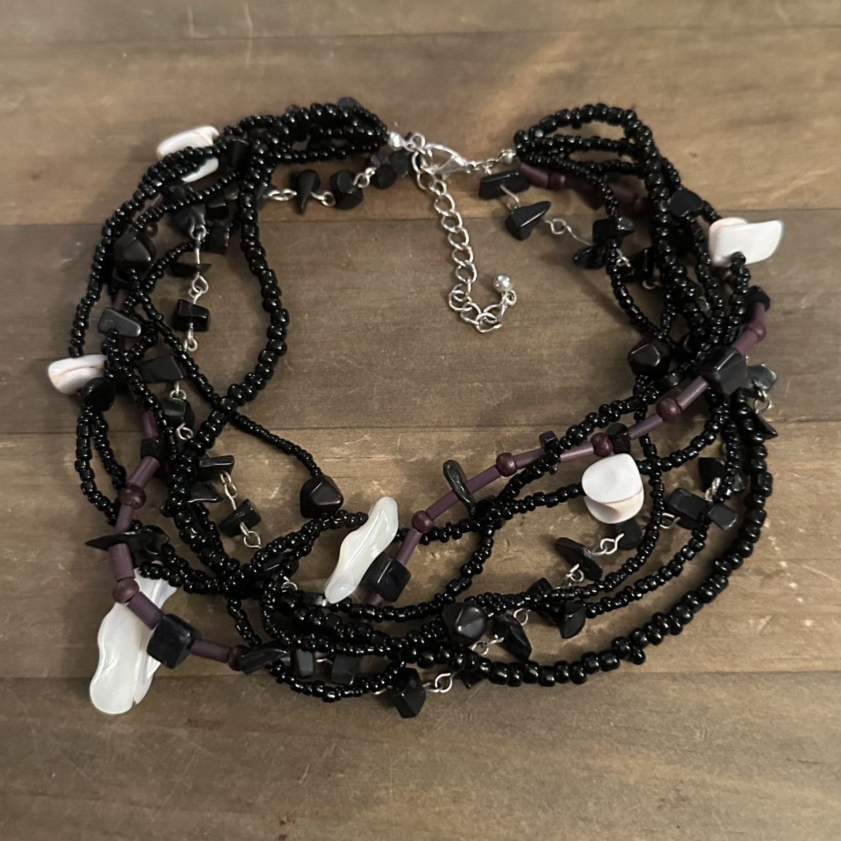 Other Multi strand black seed bead and shell necklace Size ONE SIZE - 2 Thumbnail