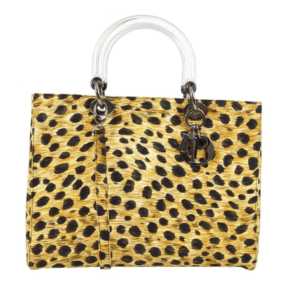 Dior Christian Dior Vintage Lady Dior Bag Printed Cannage Quilt Canvas Size ONE SIZE - 1 Thumbnail