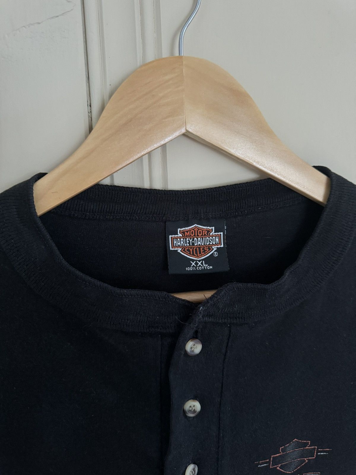 Harley Davidson × Vintage VINTAGE HARLEY DAVIDSON H&M CYCLE DOVER OHIO TEE Size US XXL / EU 58 / 5 - 4 Thumbnail