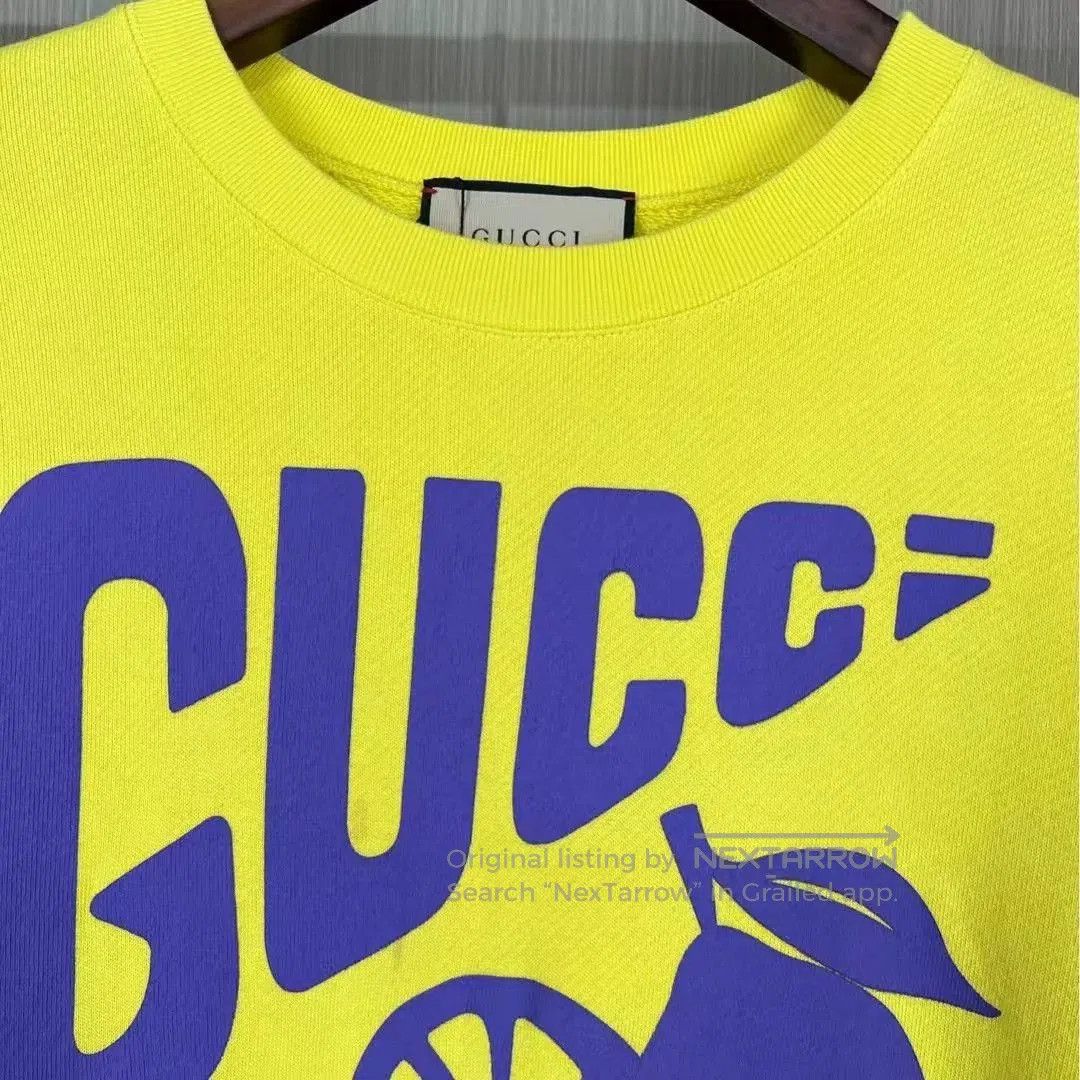 Gucci gucci lemon print logo sweatshirt size m. Size US M / EU 48-50 / 2 - 3 Thumbnail