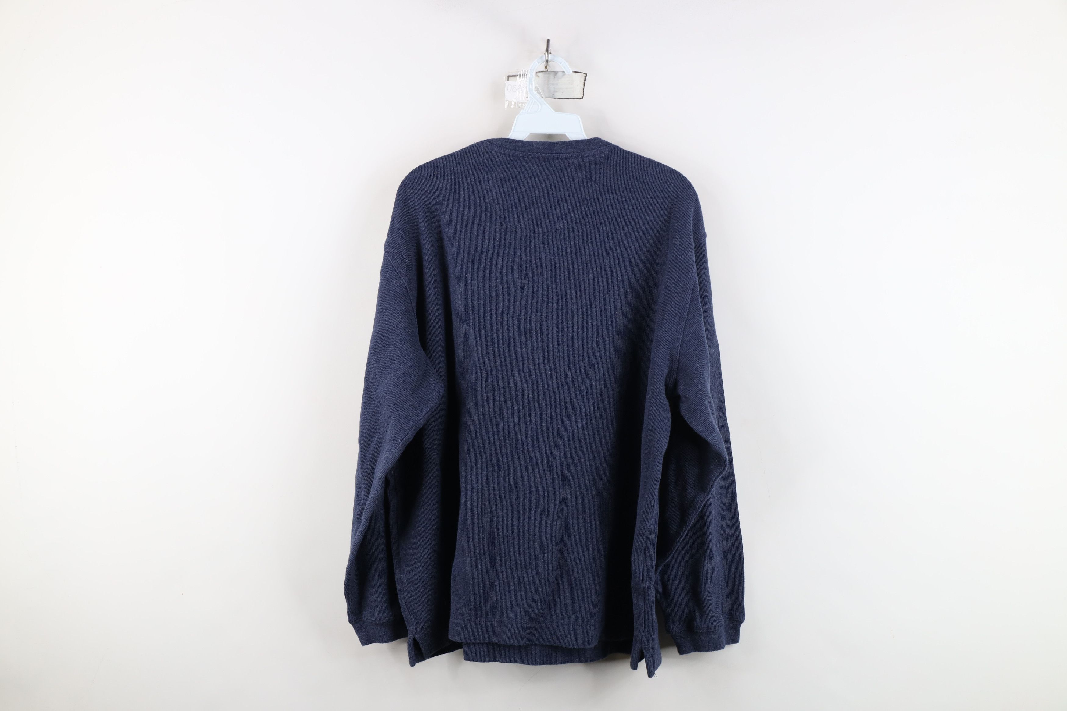 Vintage Vintage 90s Streetwear Ribbed Long Sleeve Henley T-Shirt Size US L / EU 52-54 / 3 - 11 Thumbnail