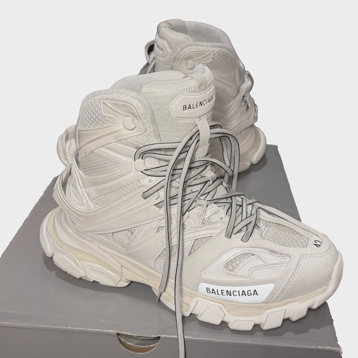 Balenciaga Balenciaga Track Hike Full White Size US 9 / EU 42 - 4 Thumbnail