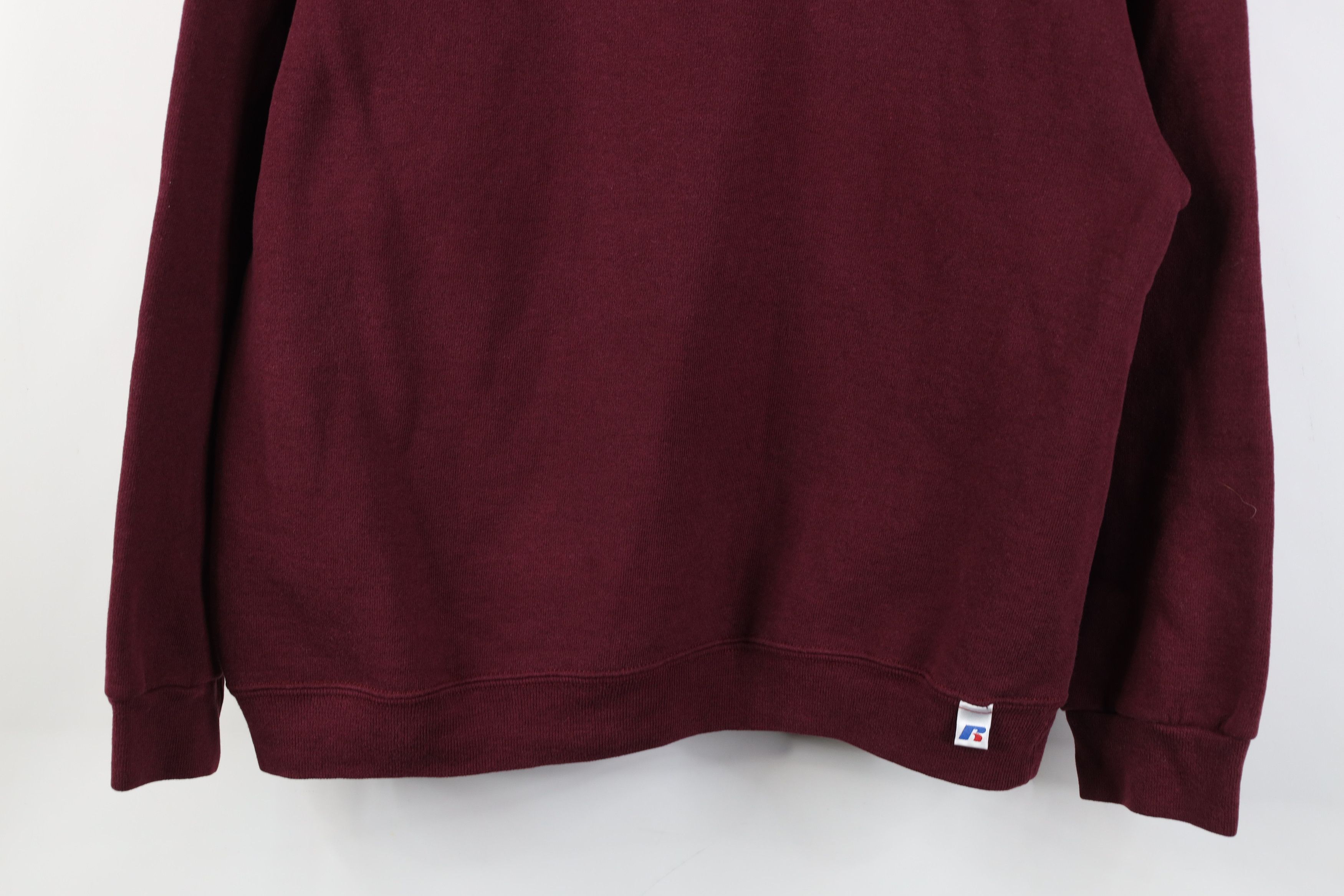 Russell Athletic Vintage 90s Russell Athletic Crewneck Sweatshirt Maroon Size US M / EU 48-50 / 2 - 3 Thumbnail