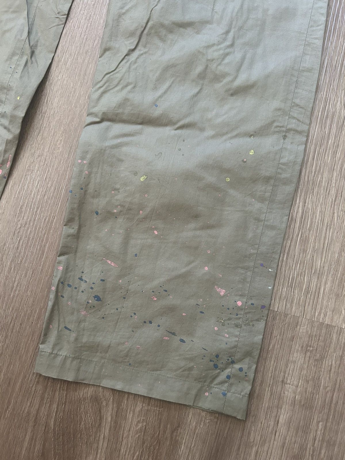 Undercover Undercover x NGAP Olive Paint Splatter Cargo Pants 1990’s Size US 32 / EU 48 - 5 Thumbnail