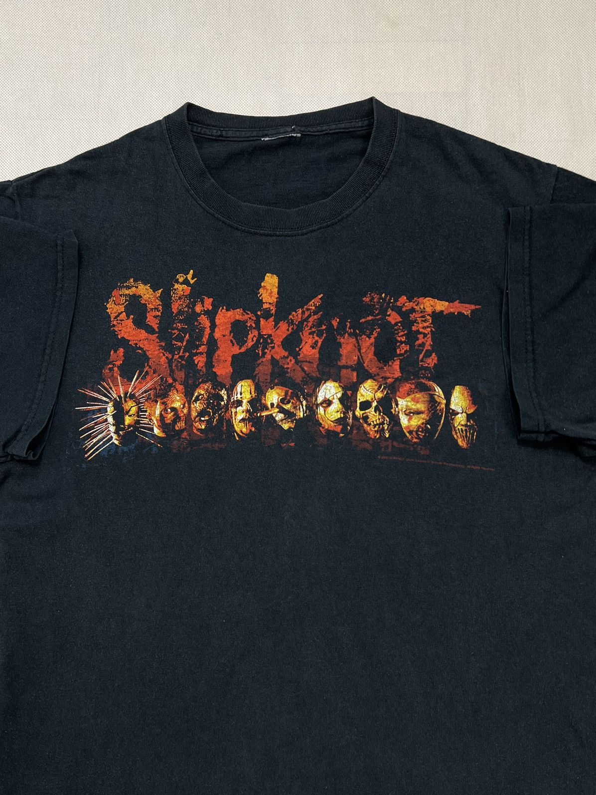 Band Tees × Slipknot × Vintage Tshirt Slipknot Vintage 90’s 00’s Metal Black Print Size US M / EU 48-50 / 2 - 1 Thumbnail