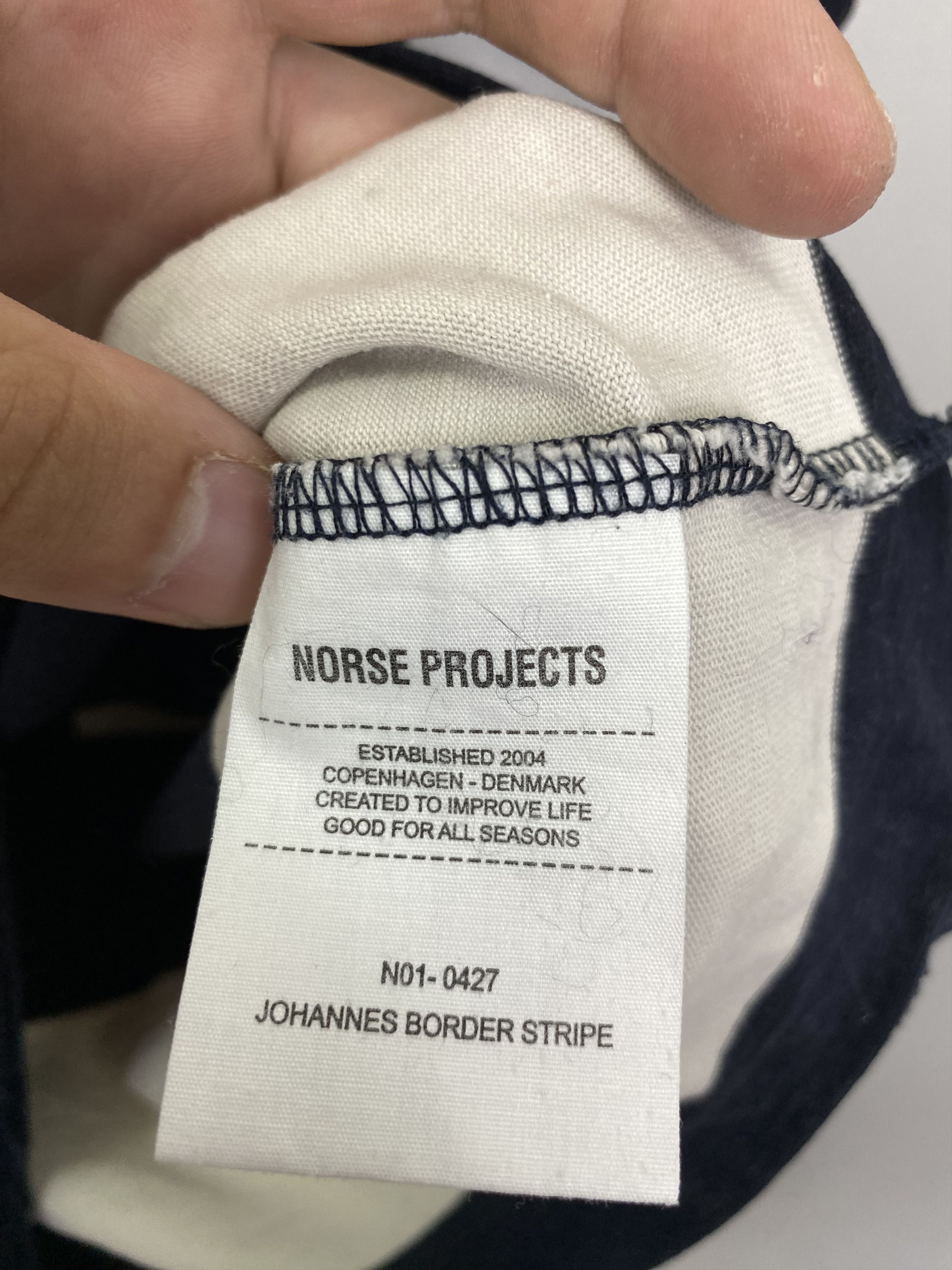 Norse Projects Norse Projects Johannes Border Stripe T-Shirt Size US M / EU 48-50 / 2 - 7 Thumbnail